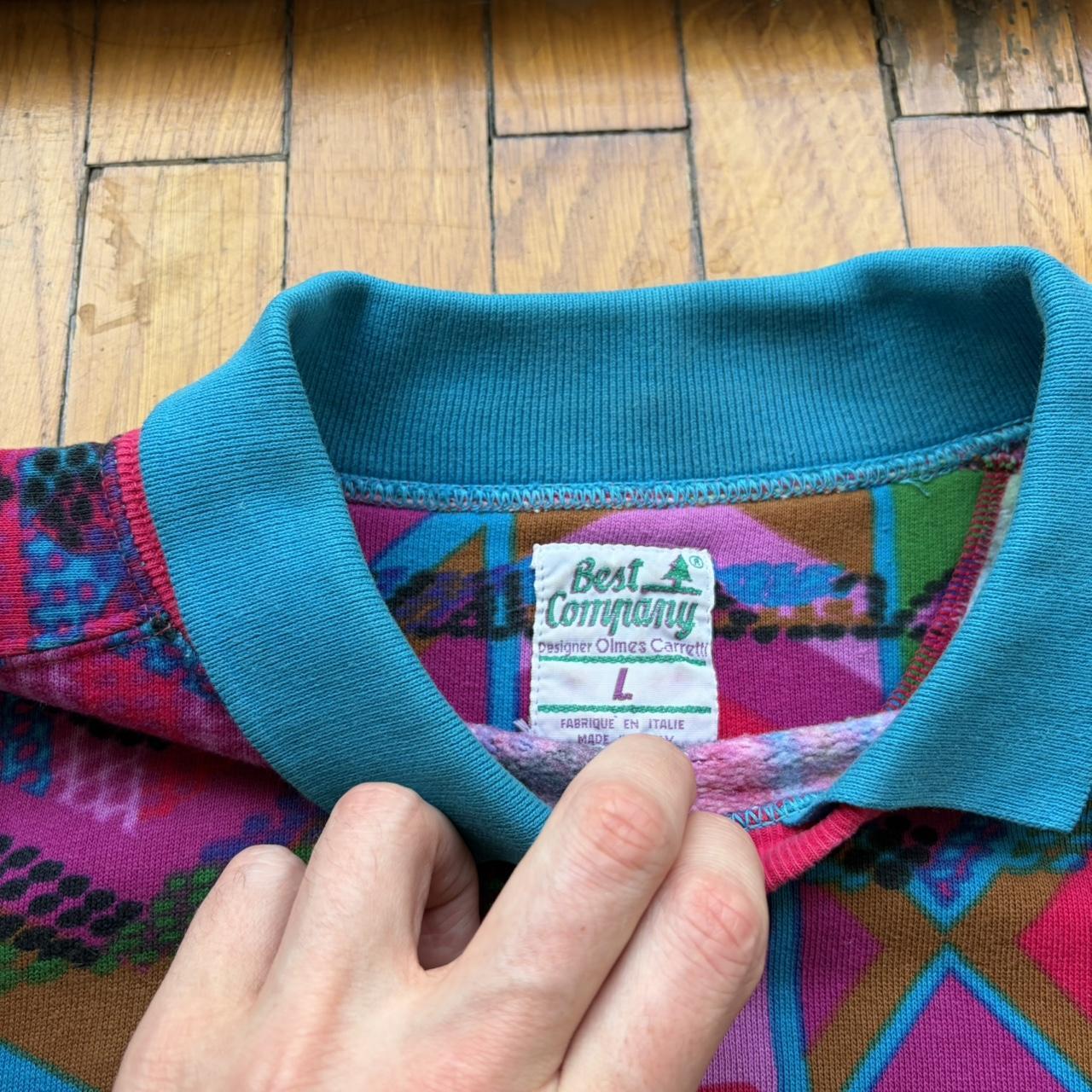 1980s Best Company Pattern Sweatshirt L