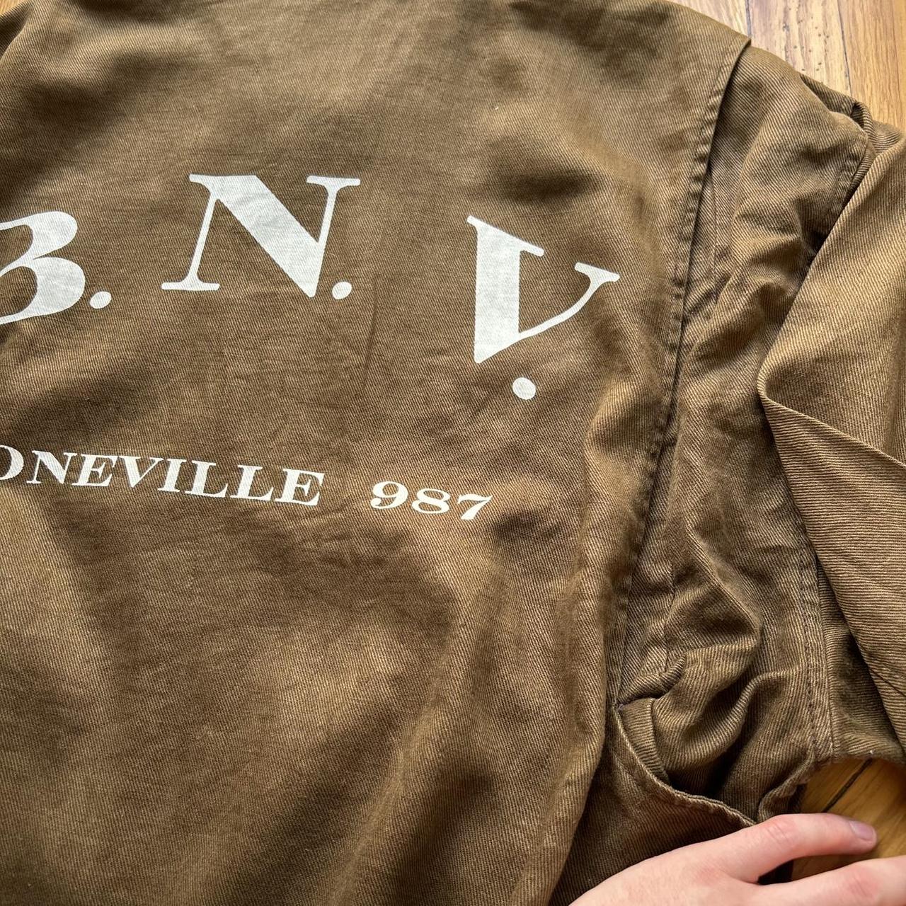 1987 Boneville Hemp Bomber Jacket Brown L