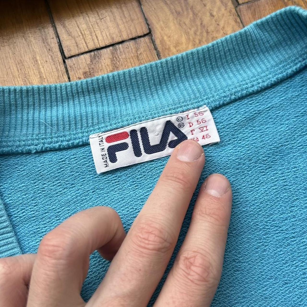 1990s Fila Sweater Vest Blue XL