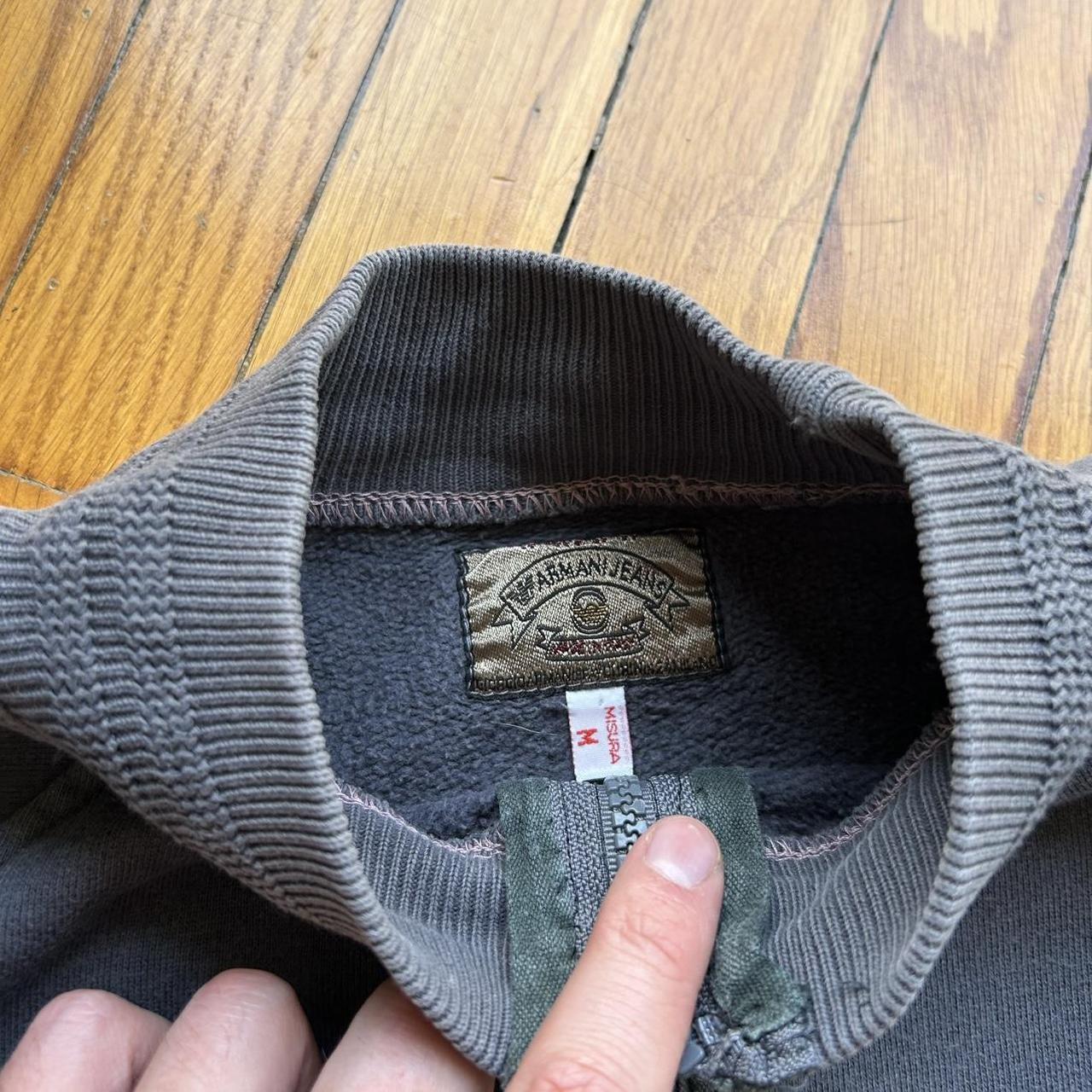 1990s Armani Jeans Full Zip Sweatshirt S