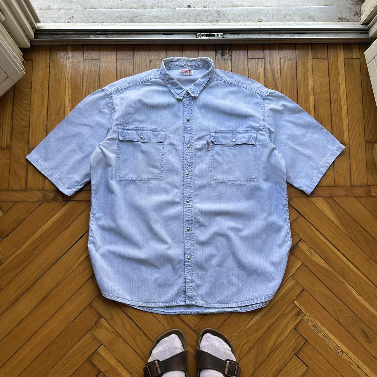 1990s Enrico Coveri Denim Shirt Blue L