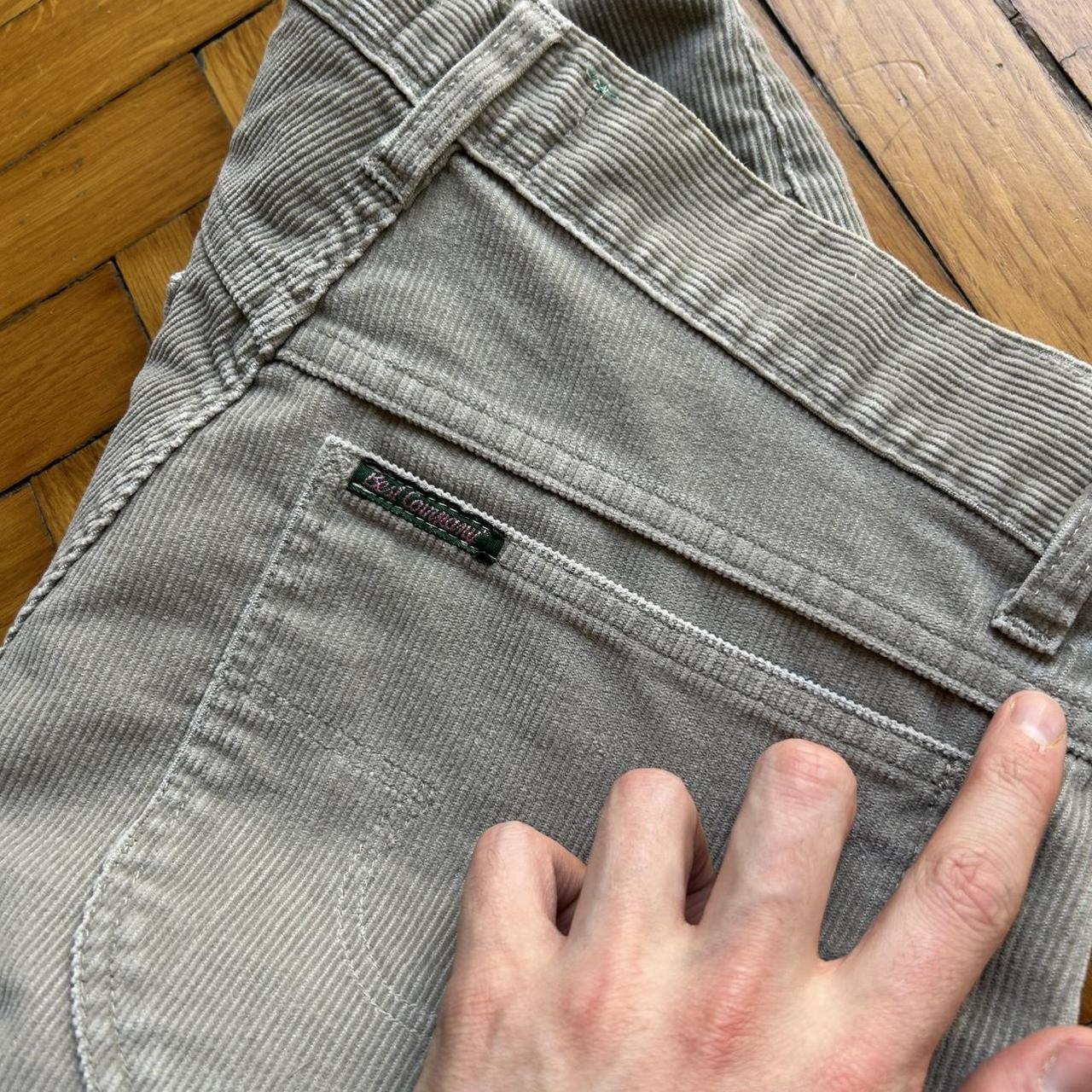 1980s Best Company Corduroy Trousers Grey 32W 30L