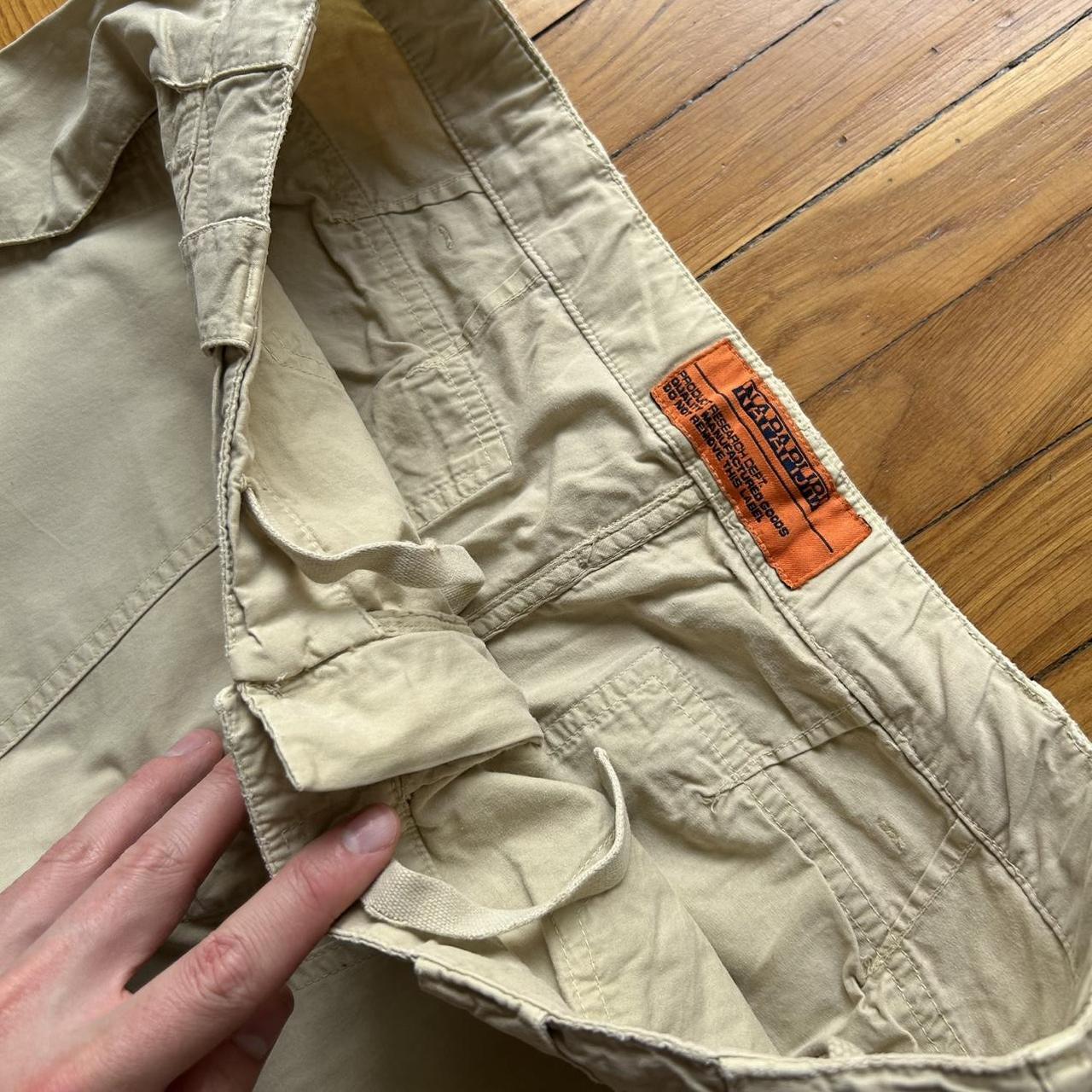 2000s Napapijri Cargo Trousers Beige 34W 30L