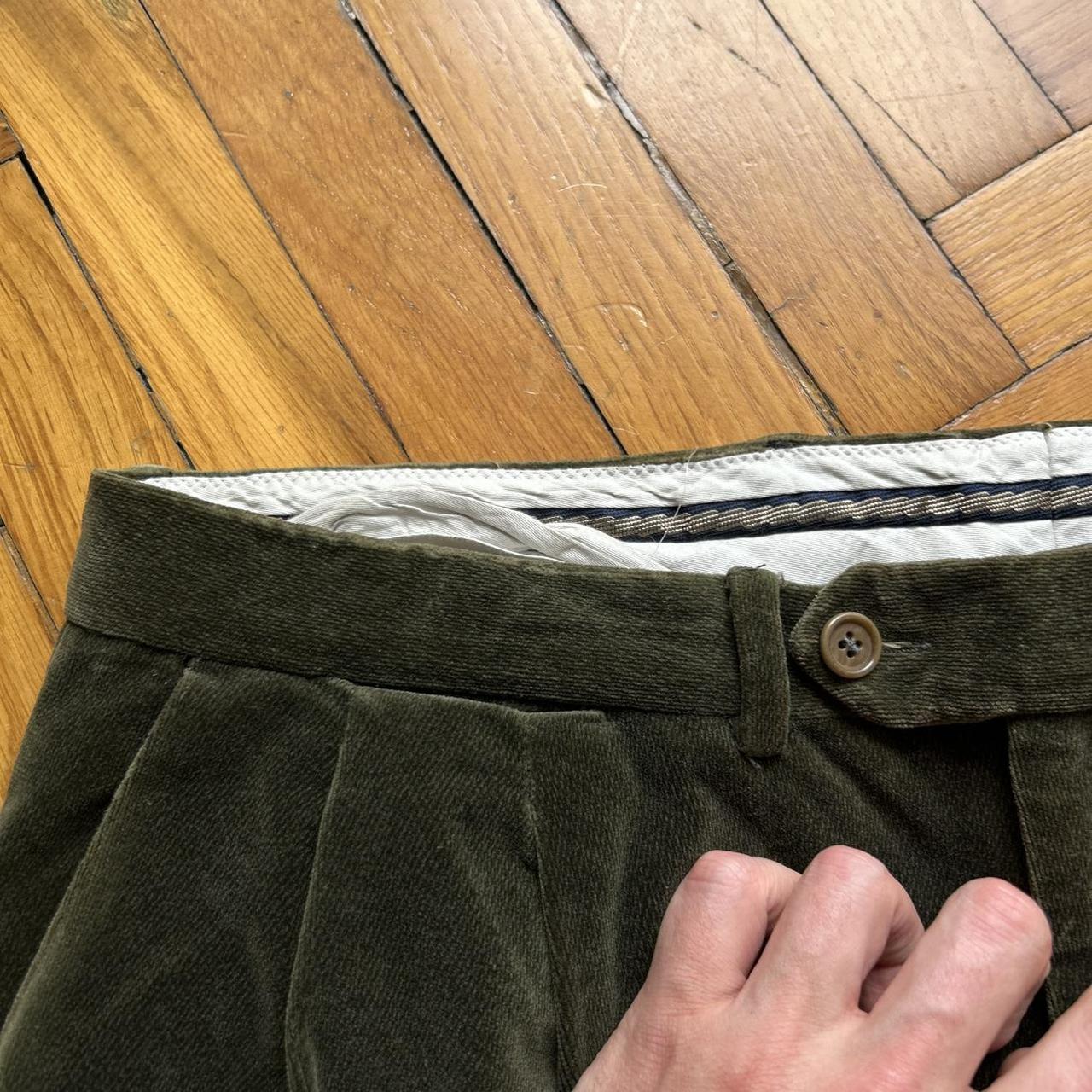 1990s Missoni Velvet Trousers Green 36W 30L