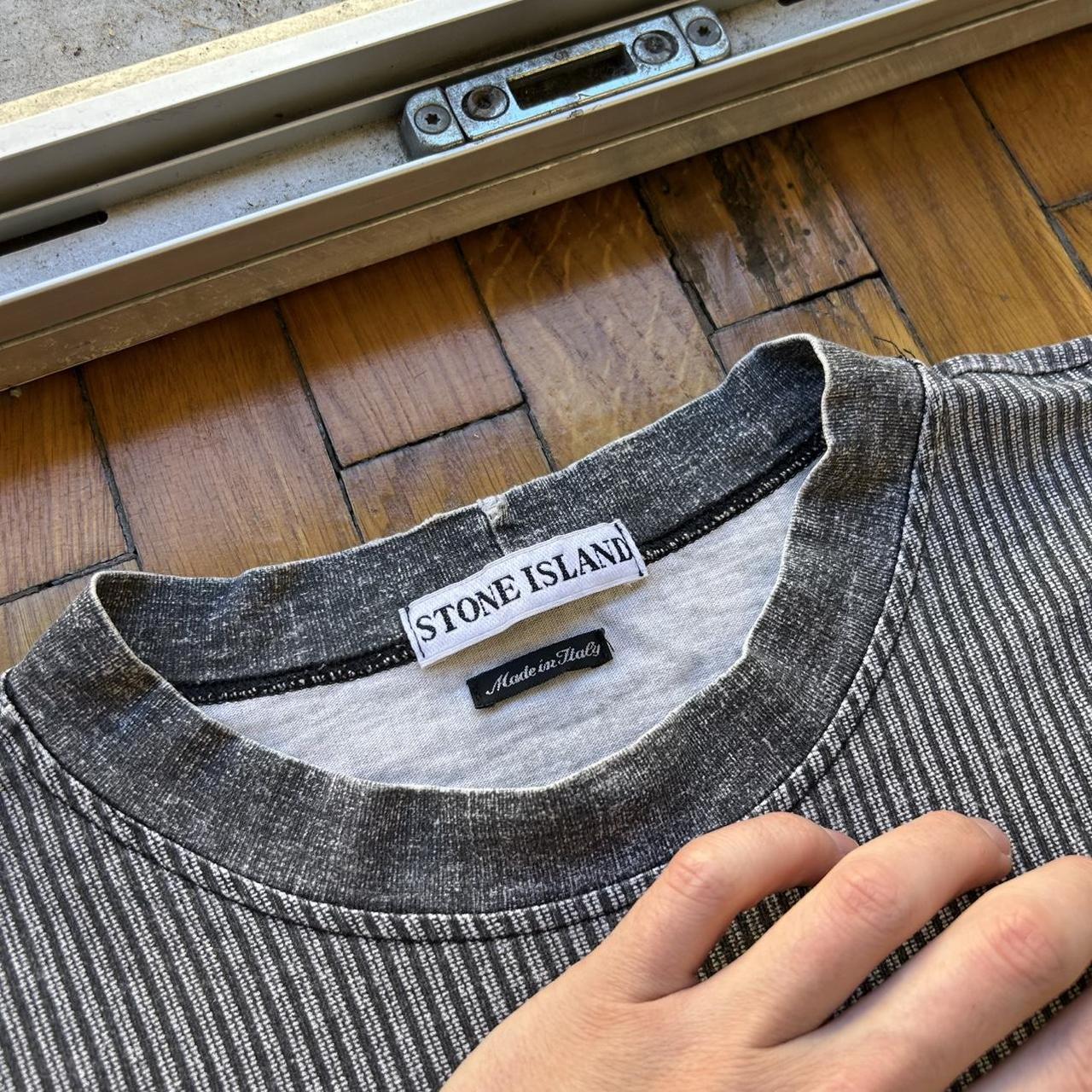1990s Stone Island Marina Striped T Shirt XXL
