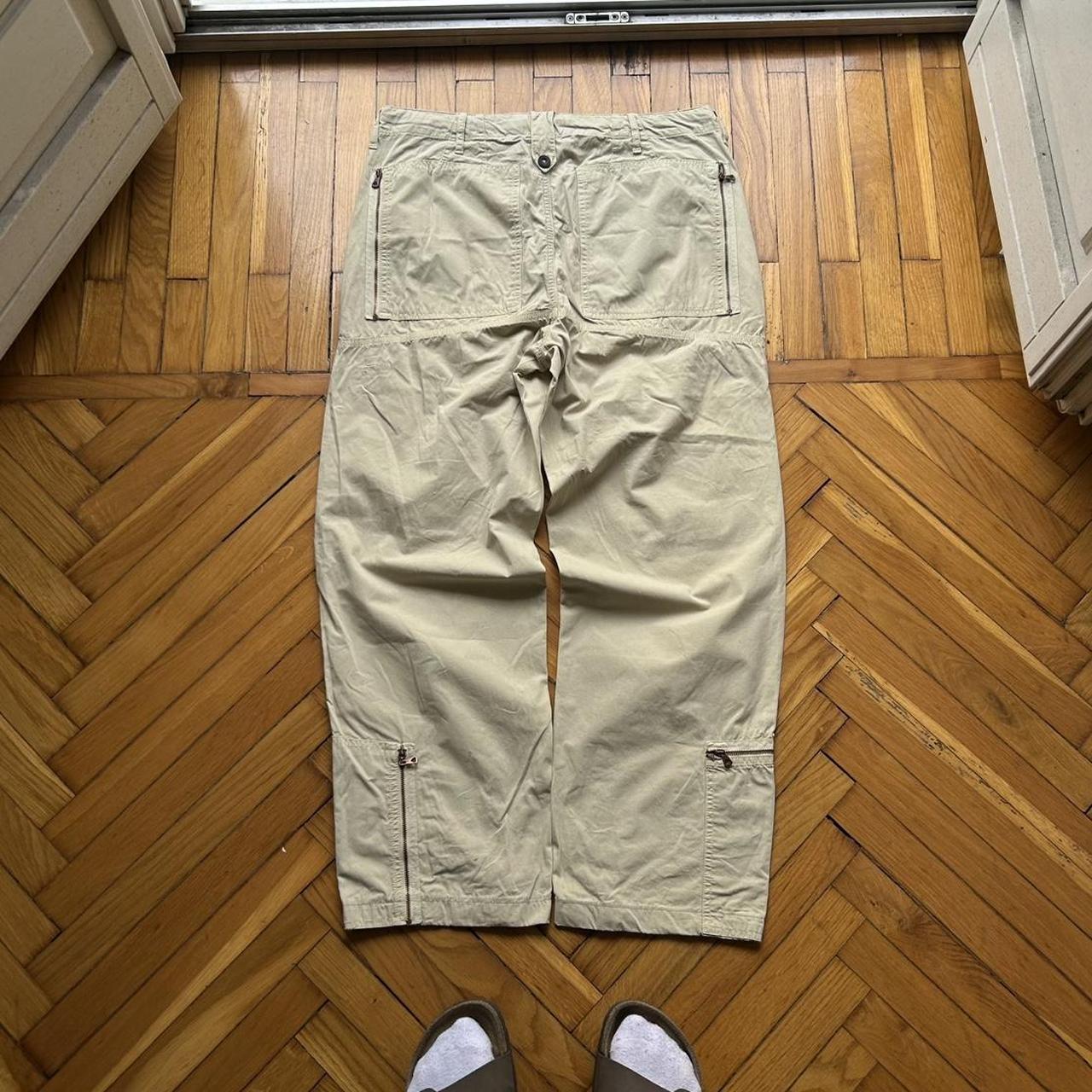 2000s Napapijri Cargo Trousers Beige 34W 30L
