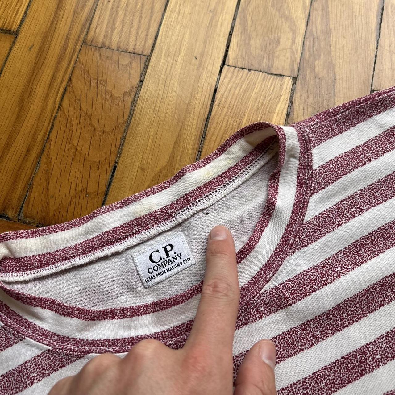 1980s CP Company Striped T Shirt S