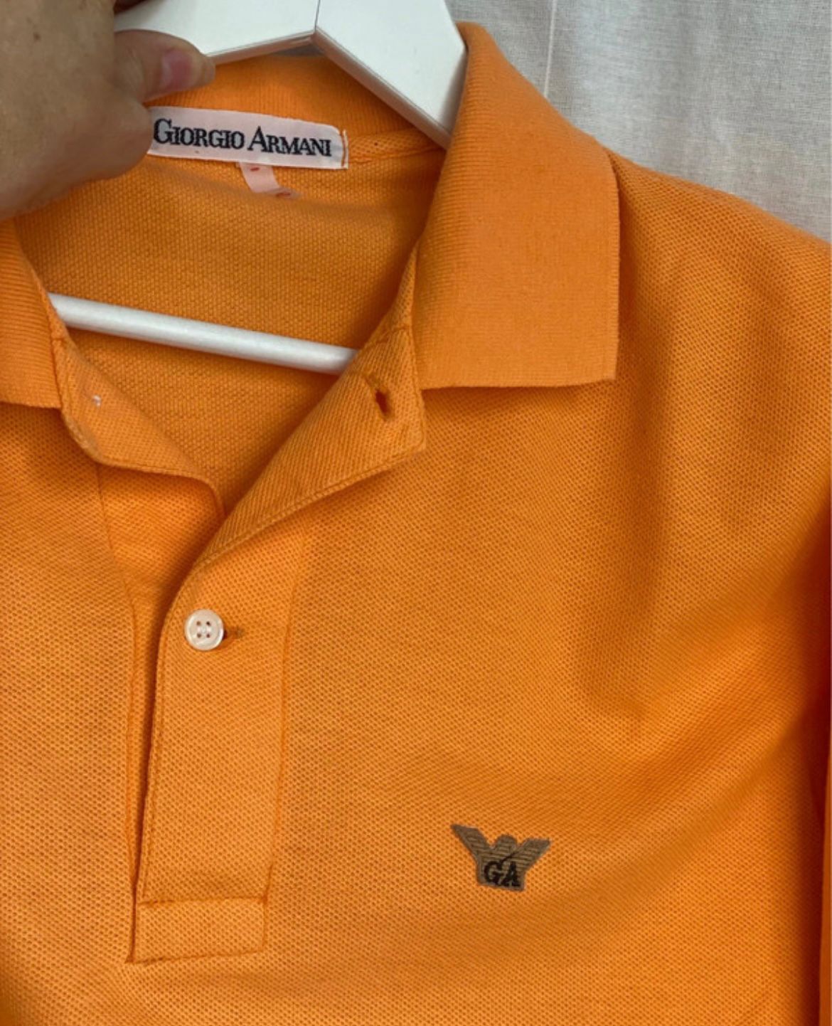 1980s Giorgio Armani Polo Orange