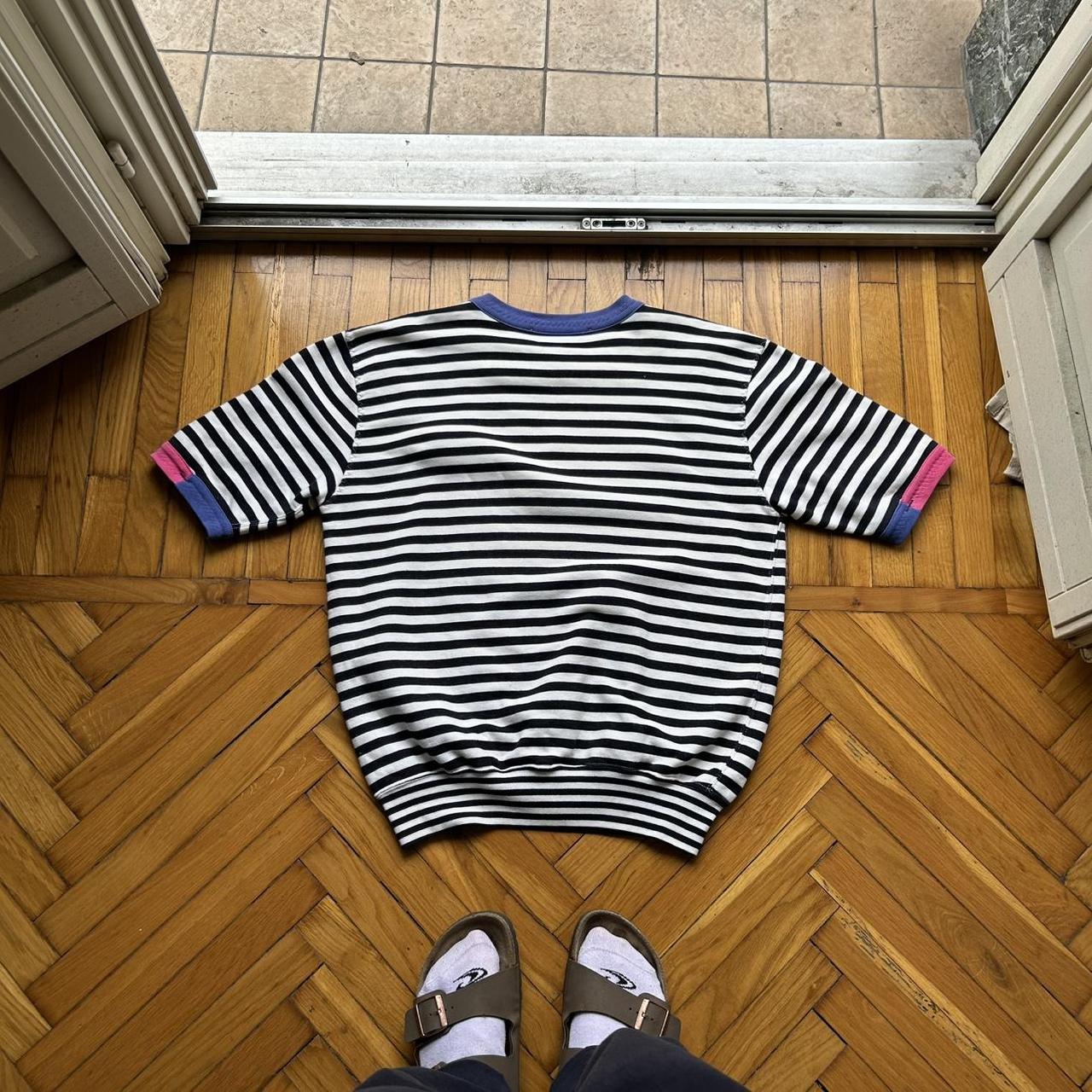 1990s Best Company Striped SS Sweatshirt M