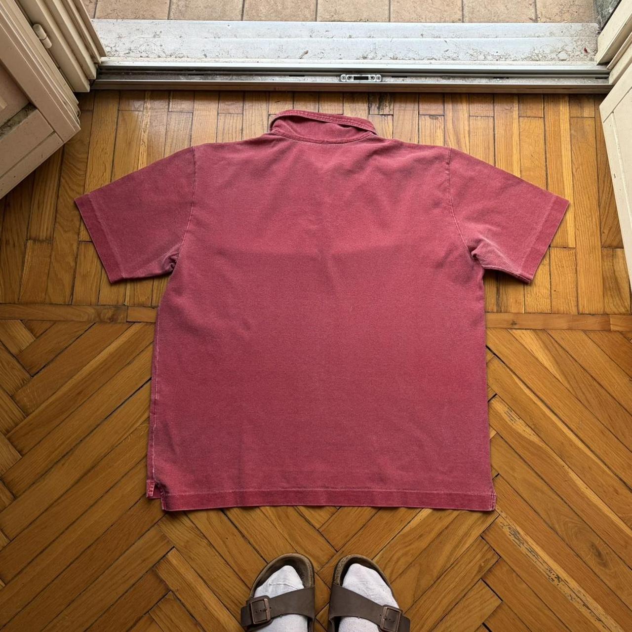 S/S 1999 Stone Island Polo Shirt Red XL