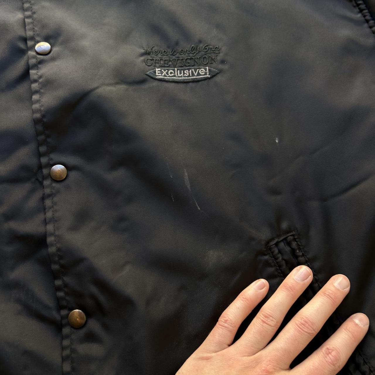 1990s Chevignon Bomber Jacket Black XL