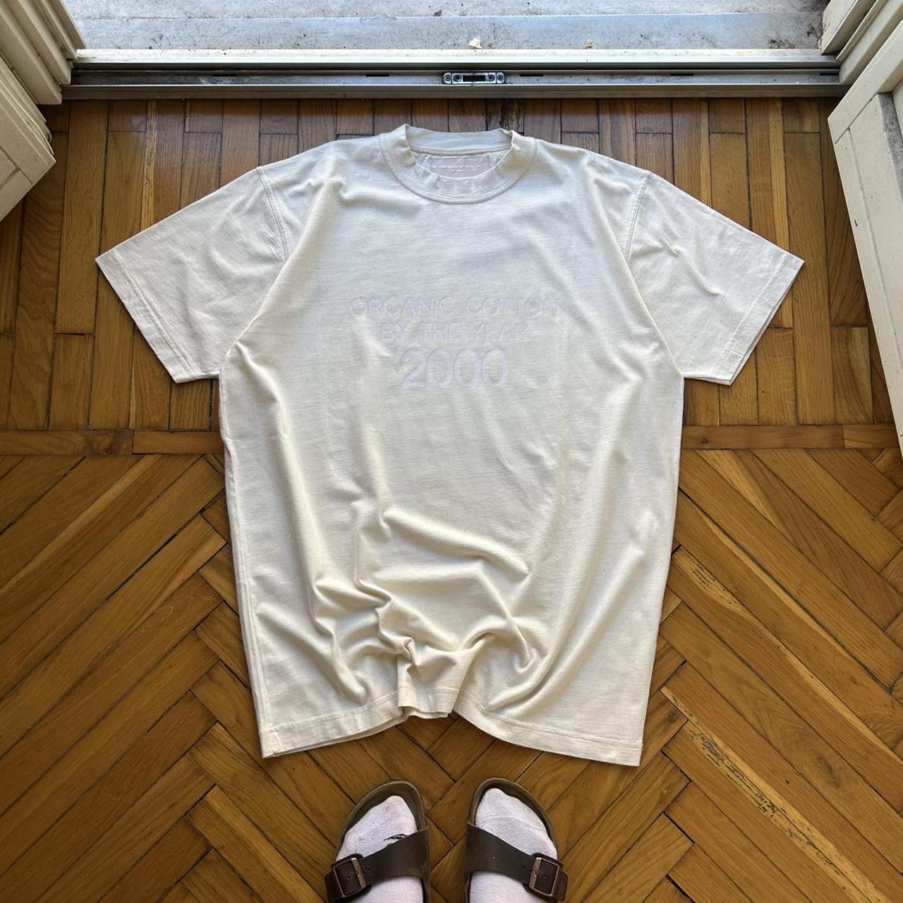 2000 Katharine Hamnett T Shirt Cream XL
