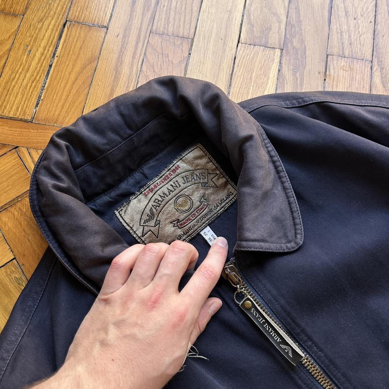 1990s Armani Jeans Bomber Jacket Navy XL