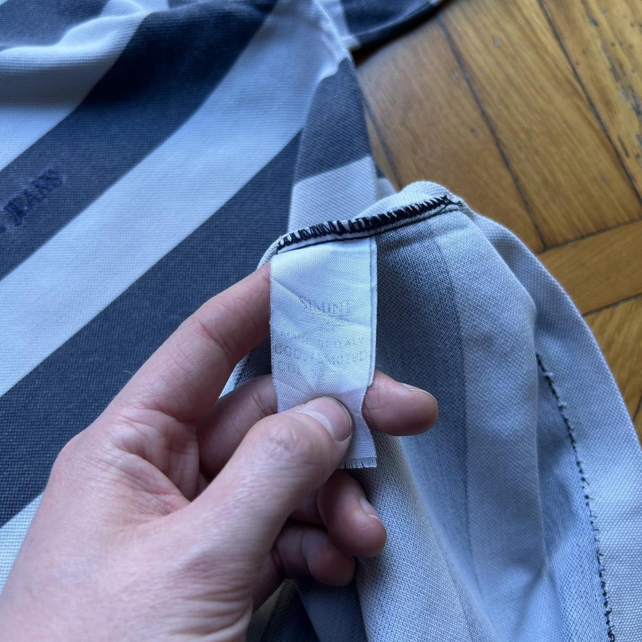 1990s Armani Jeans Striped T Shirt M