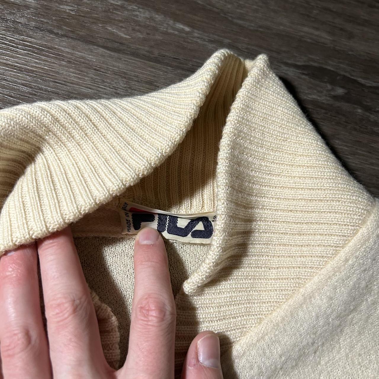 1990s Fila Knitted Wool Cardigan Women's M