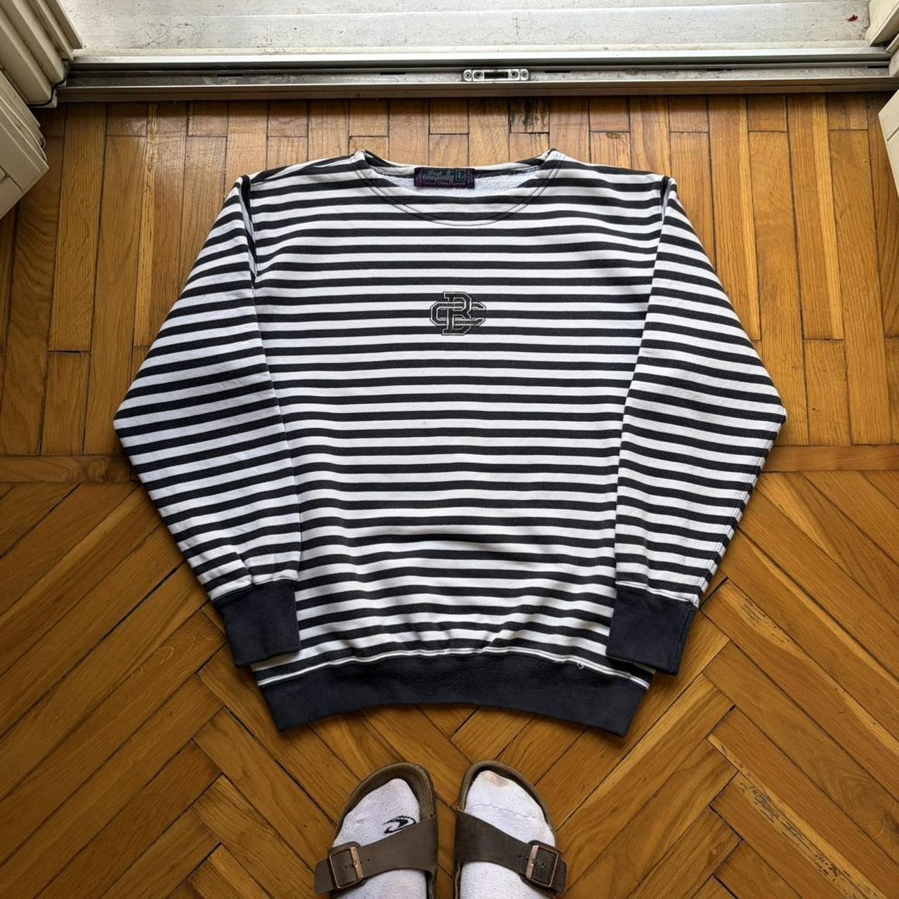1990s Best Company Striped Sweatshirt M