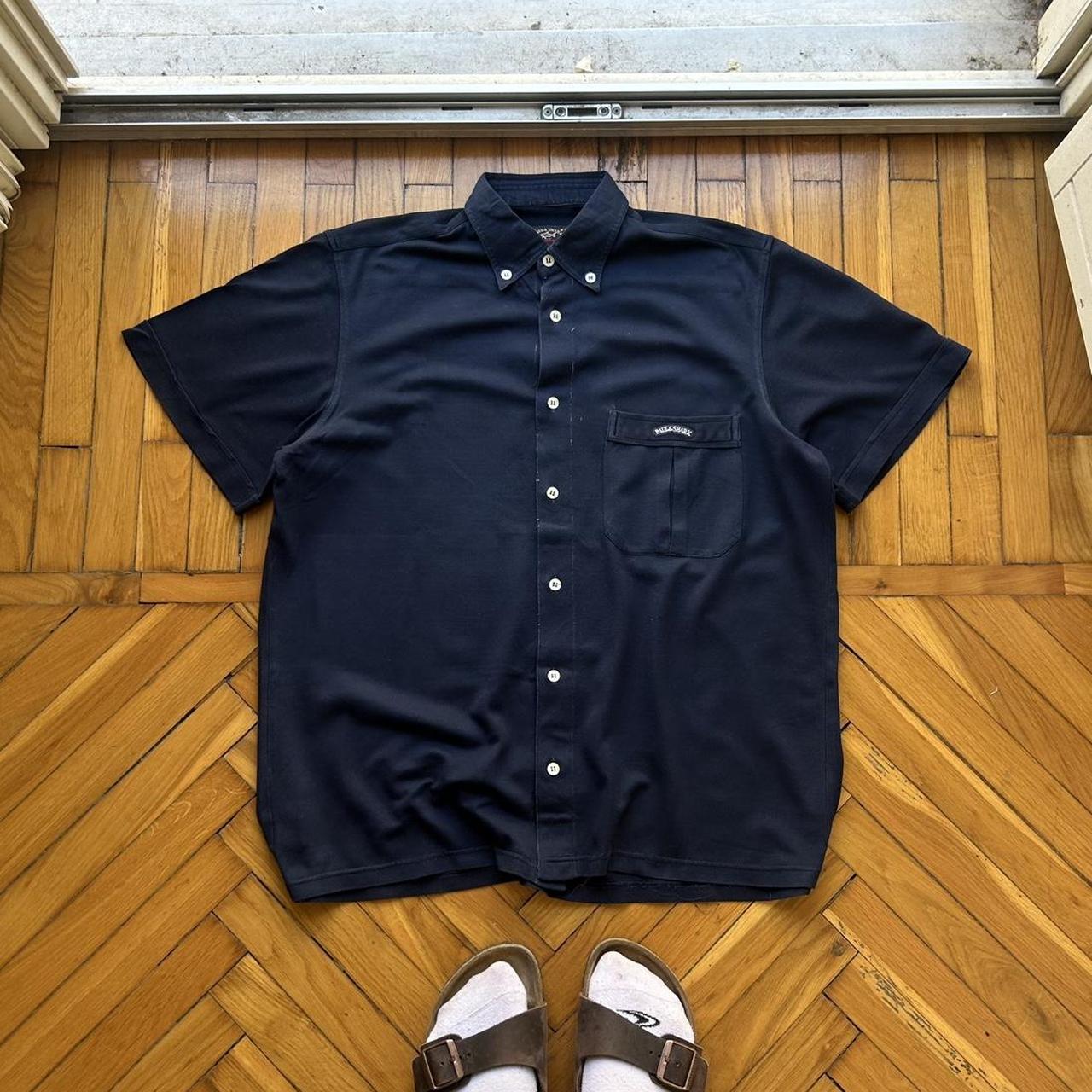 1990s Paul & Shark Shirt Navy M
