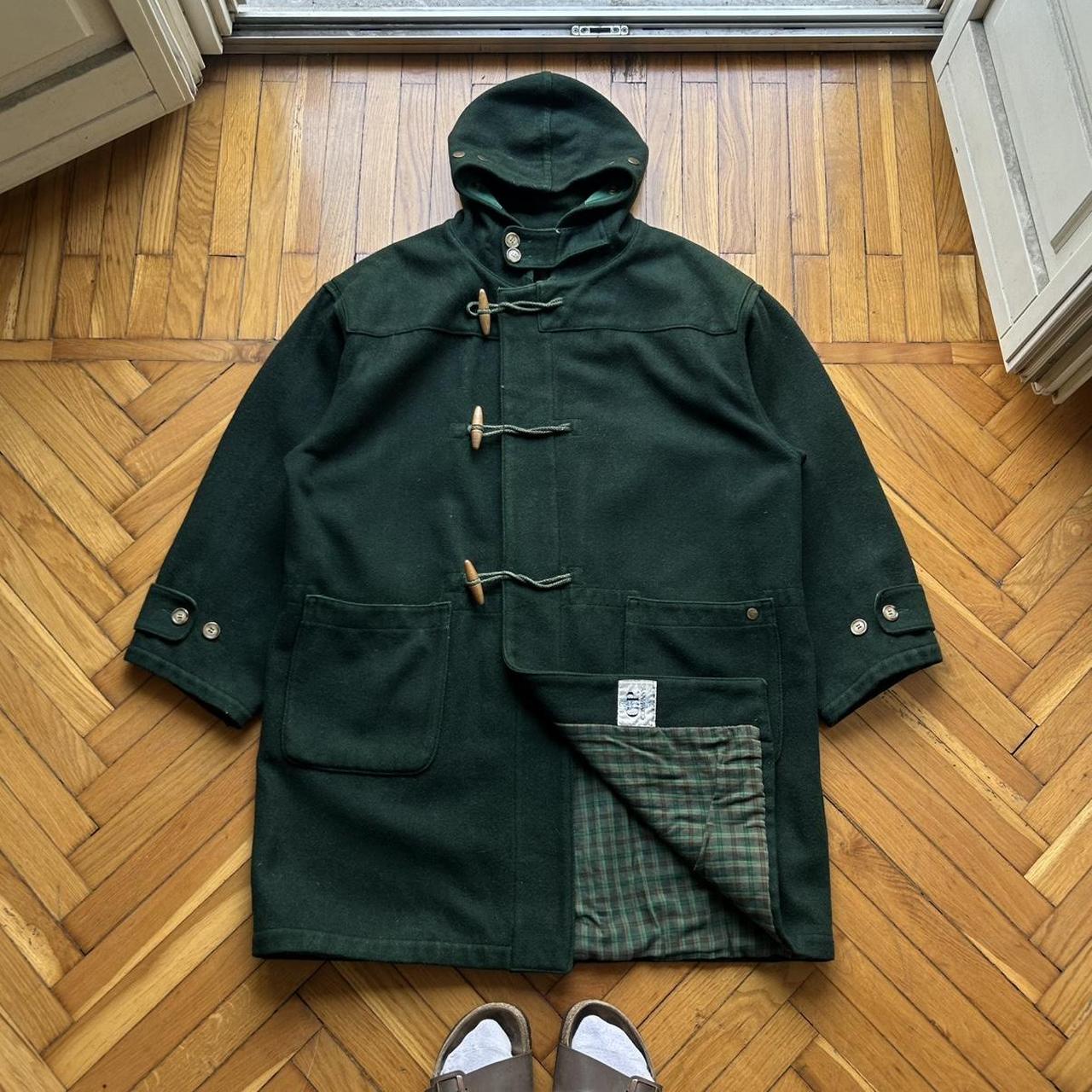1985 CP Company Wool Duffle Coat Green XL