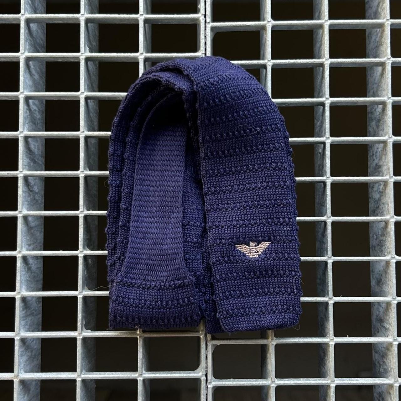 1980s Giorgio Armani Tie Navy