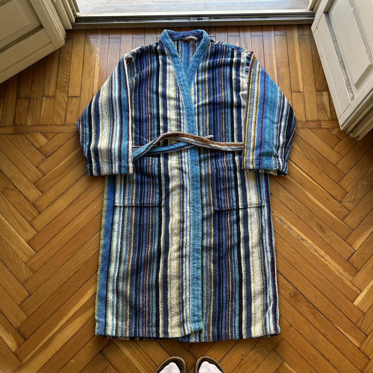 1990s Missoni Striped Dressing Gown L