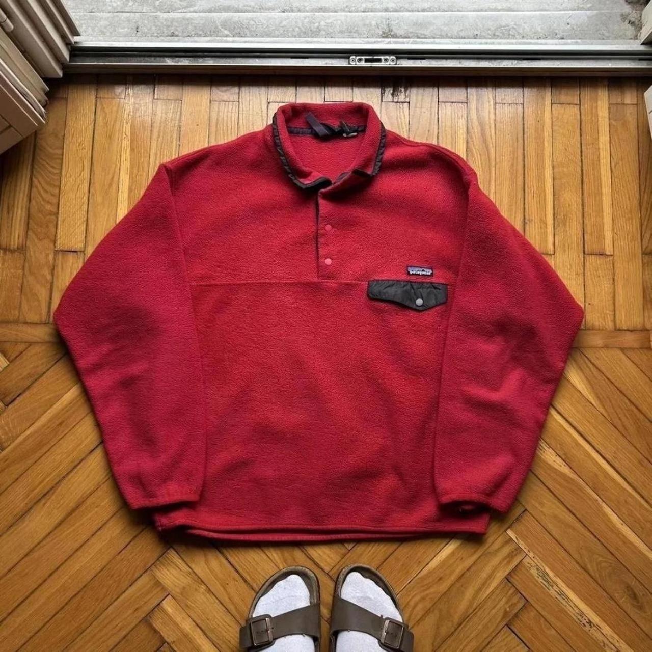 1990s Patagonia Synchilla Fleece Red L