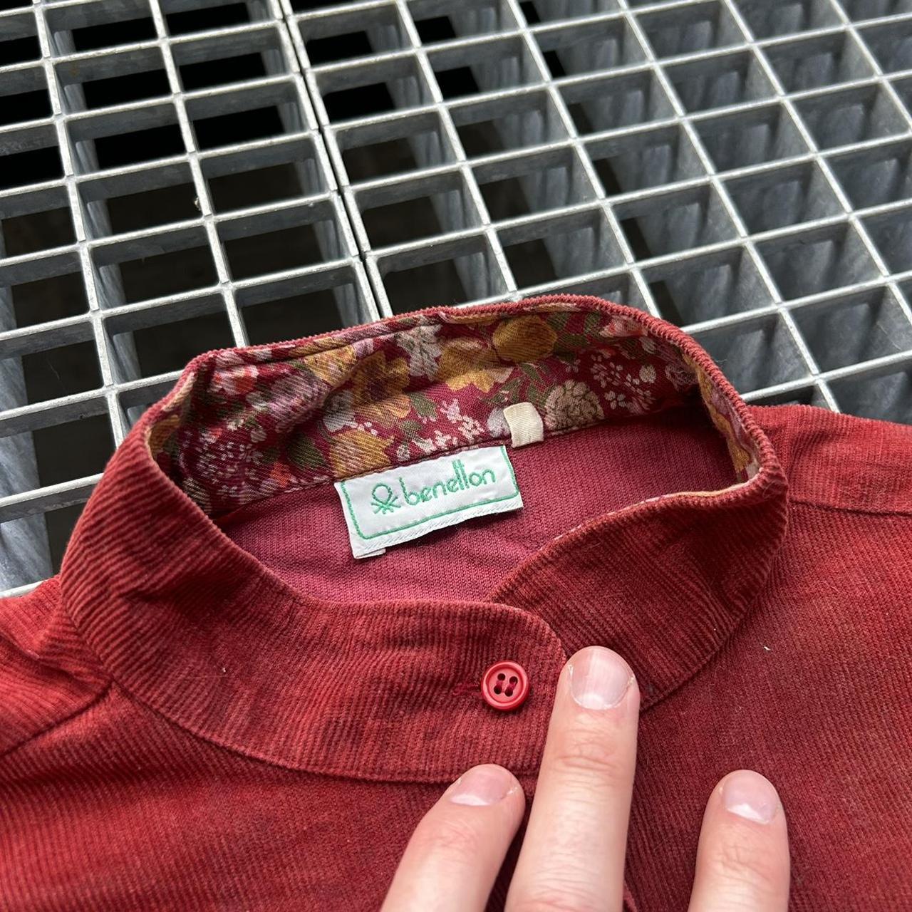1980s Benetton Floral Shirt Women's L