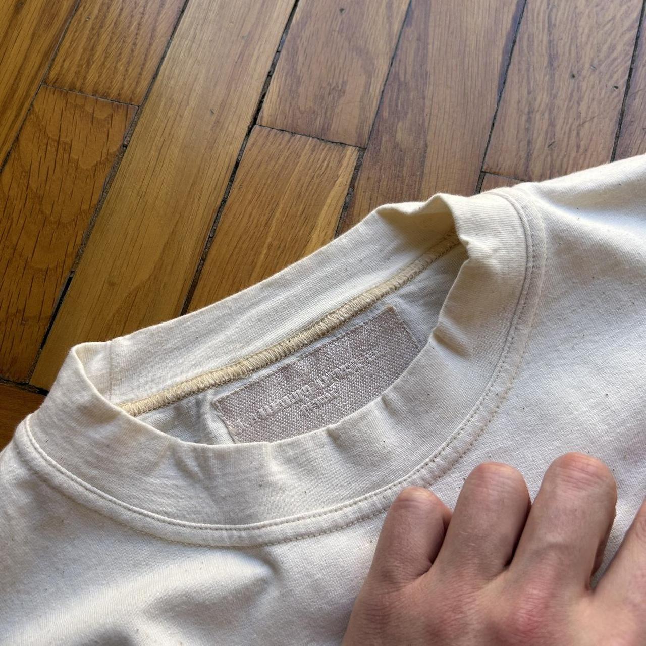 2000 Katharine Hamnett T Shirt Cream XL