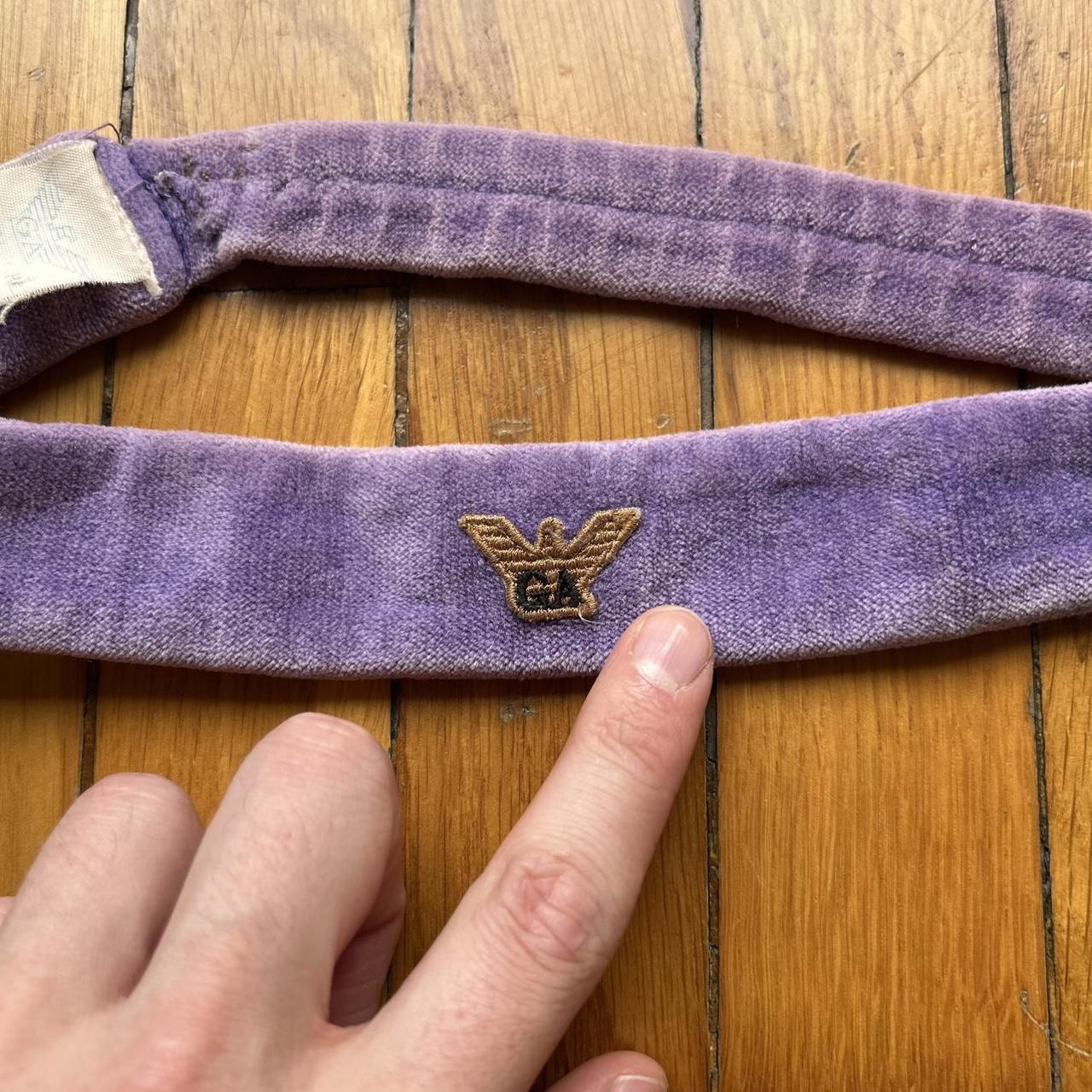 1980s Giorgio Armani Headband Purple OS