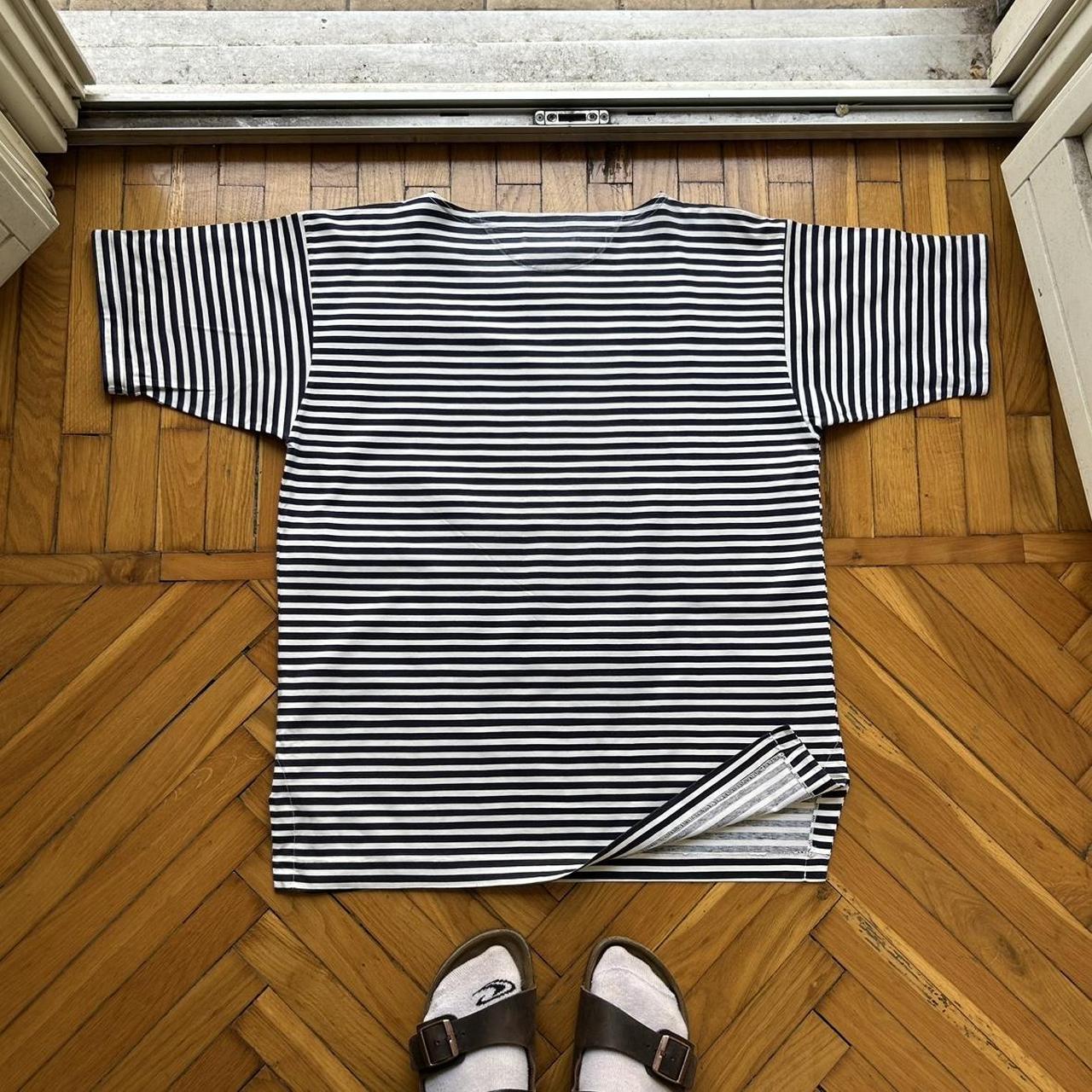 1980s Stone Island Striped T Shirt L
