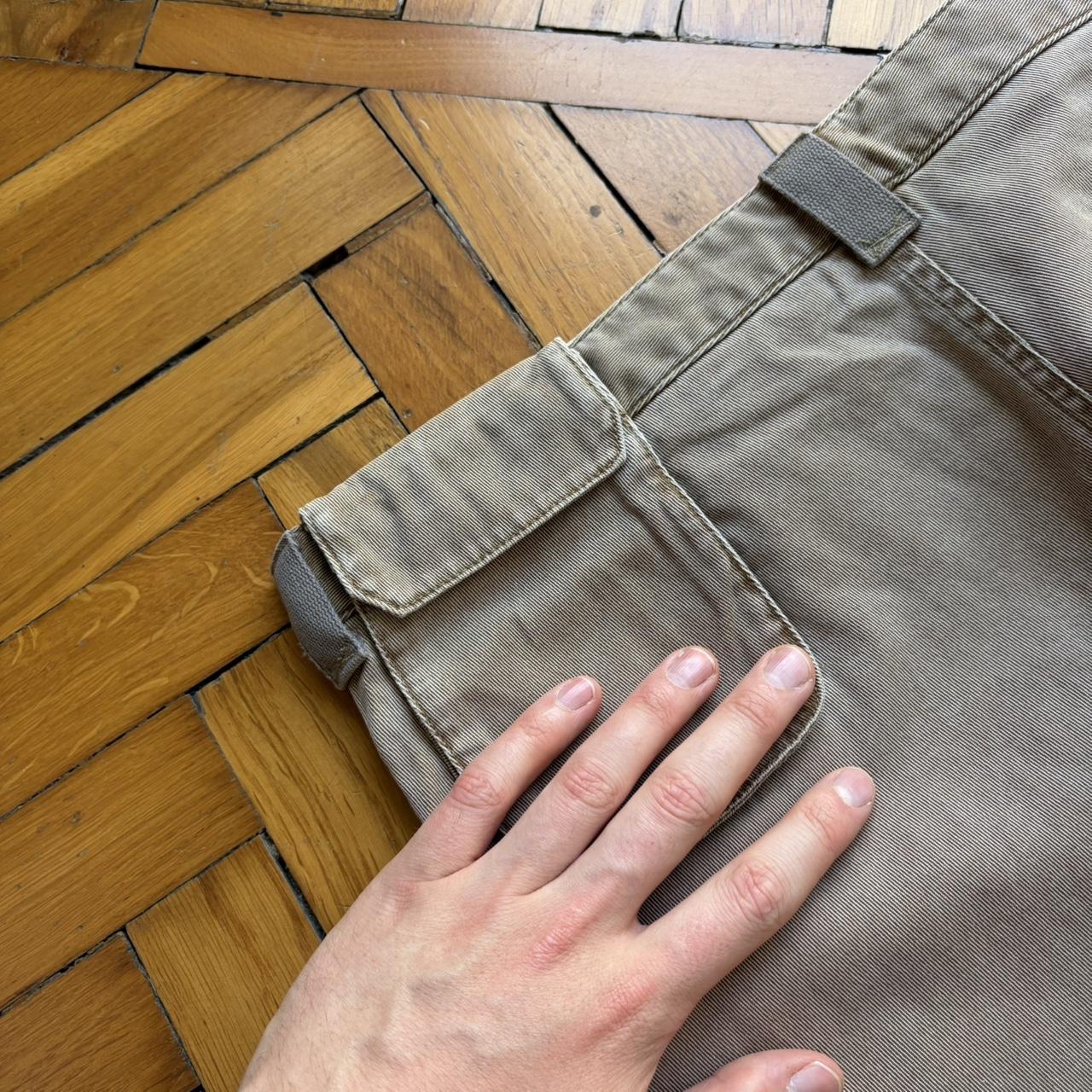 2000s Armani Collezioni Cargo Trousers Beige 34W 30L