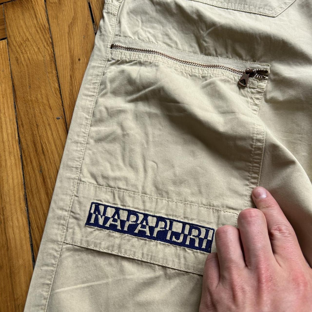 2000s Napapijri Cargo Trousers Beige 34W 30L