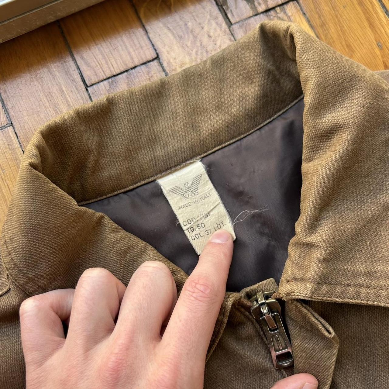 1980s Giorgio Armani Bomber Jacket Brown L