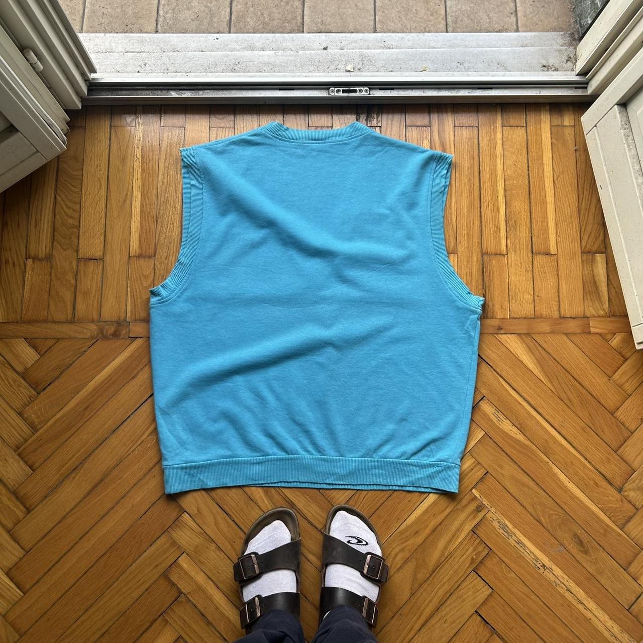 1990s Fila Sweater Vest Blue XL