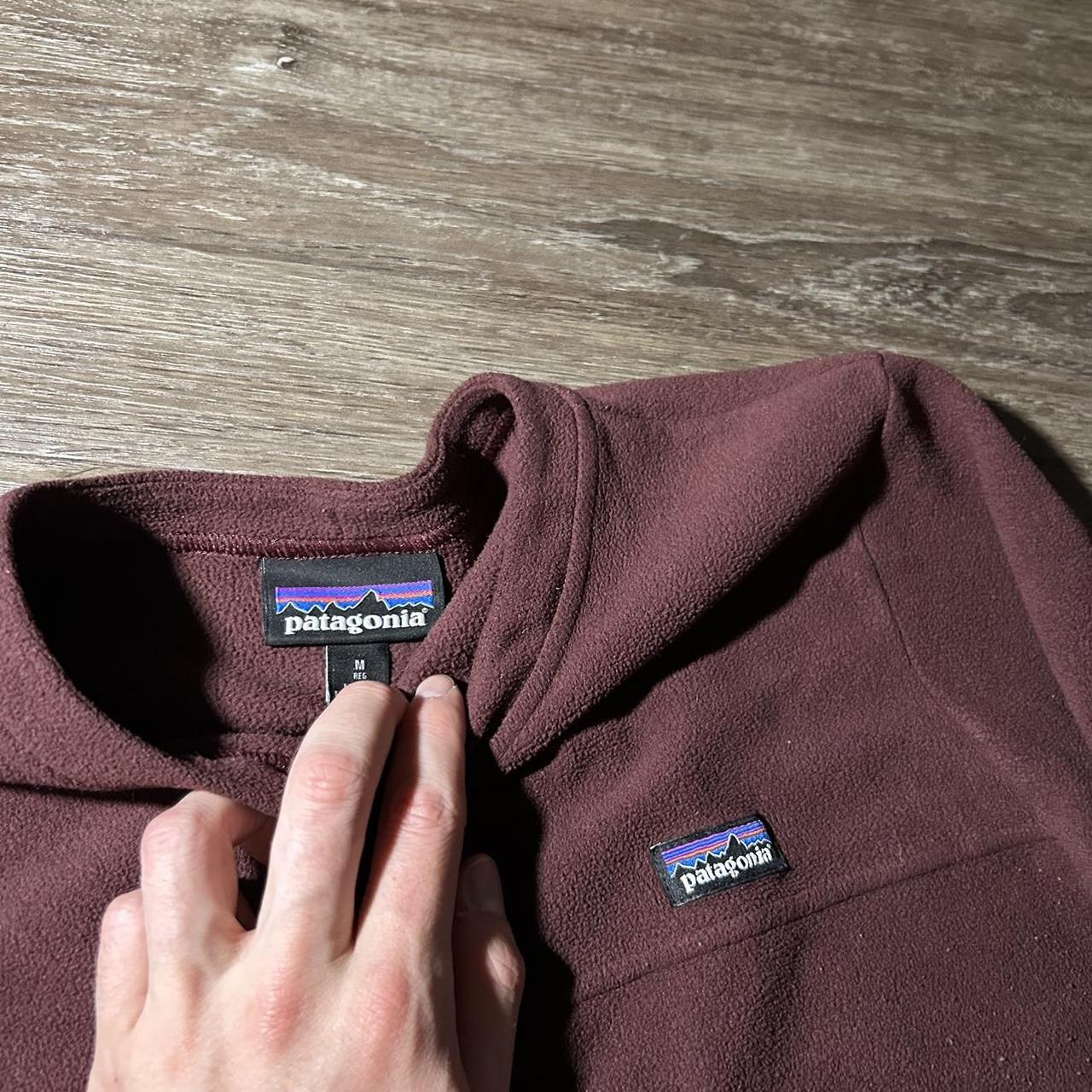 2000s Patagonia Fleece Sweatshirt Burgundy Women's M