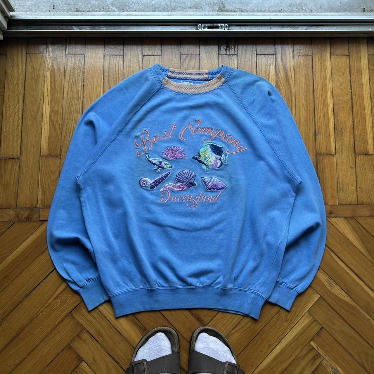 1990s Best Company Sweatshirt Blue S