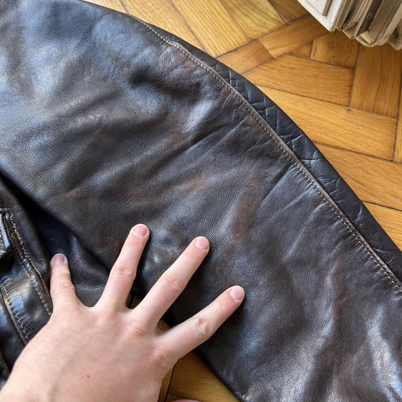 1990s Schott Leather Jacket Brown L