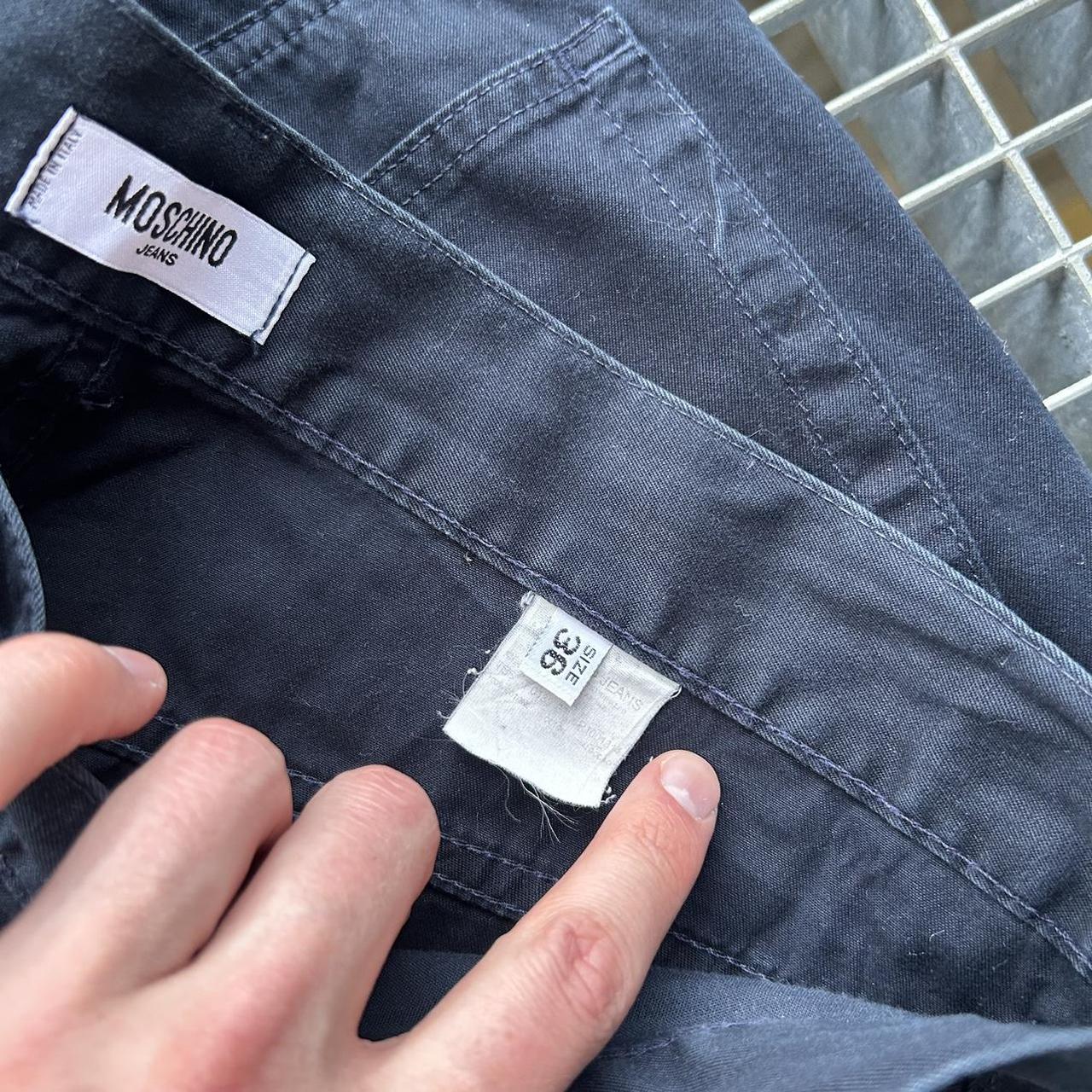 1990s Moschino Trousers Navy 36W 28L