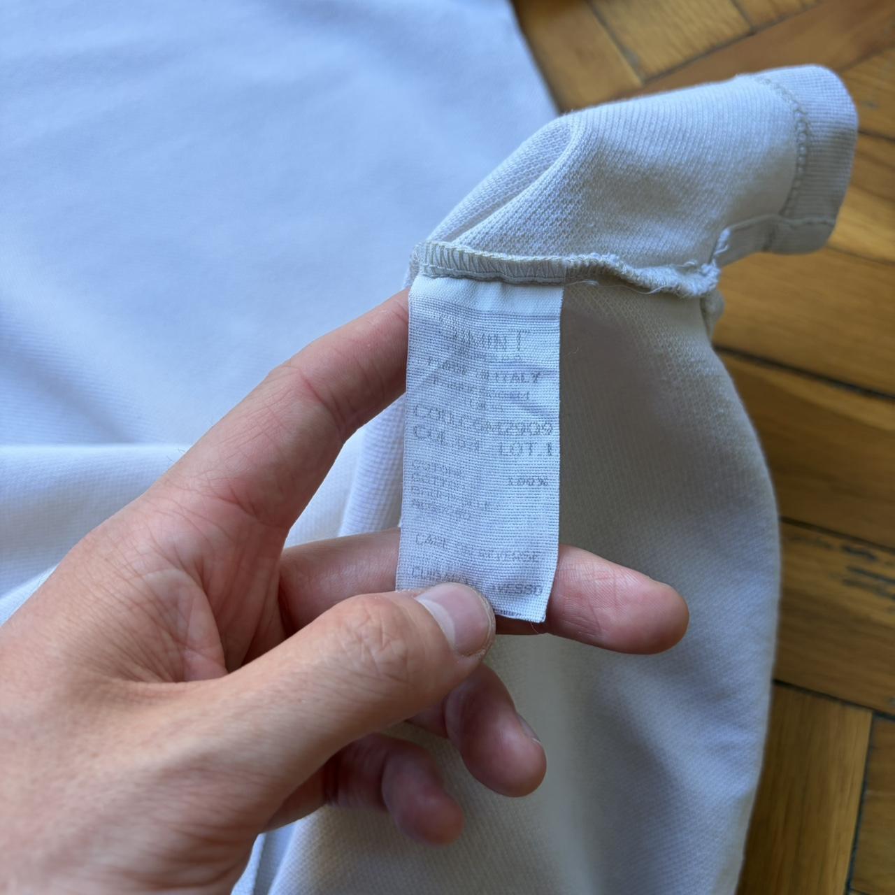 1990s Armani Jeans Polo Shirt Cream XL