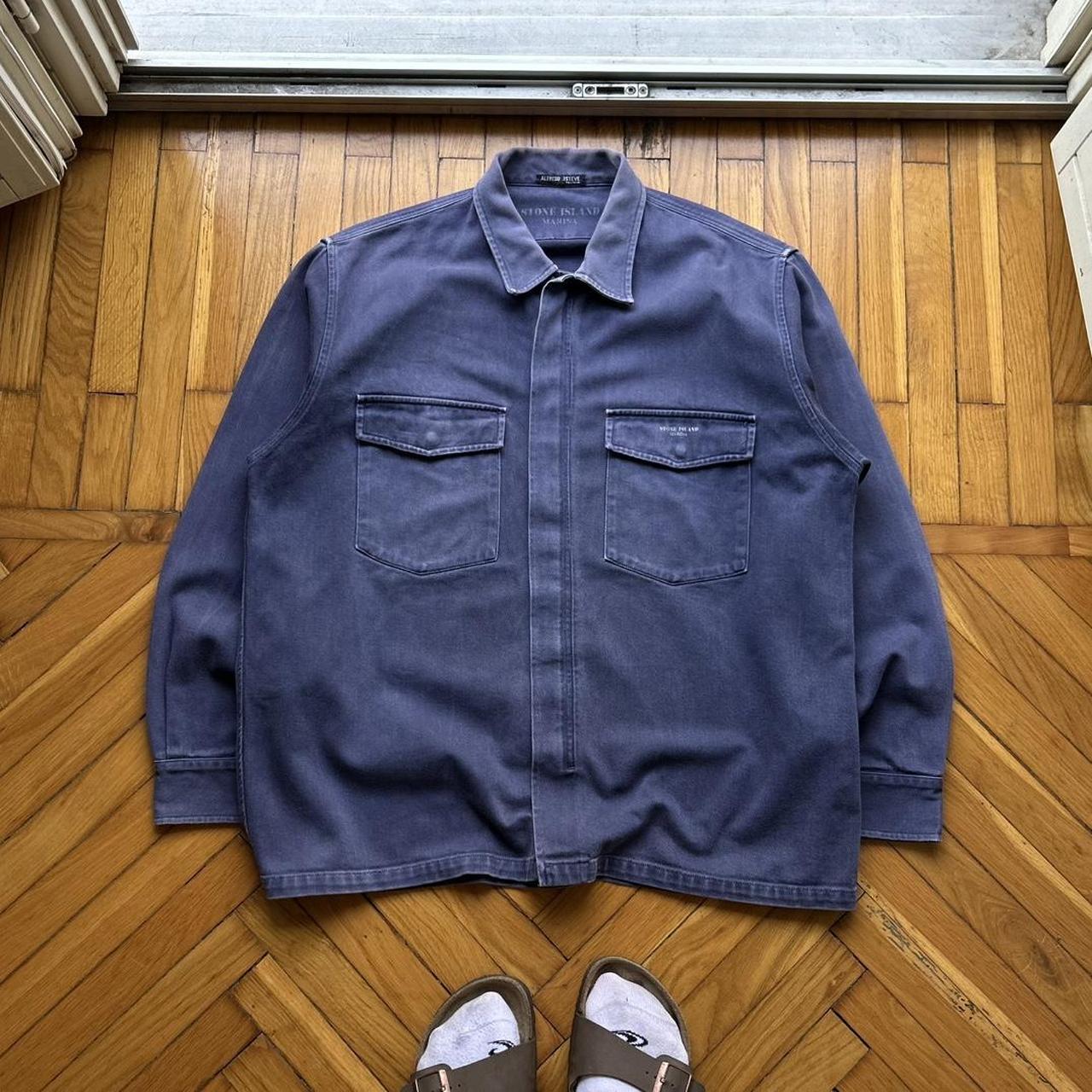 1992 Stone Island Marina Overshirt Navy XL