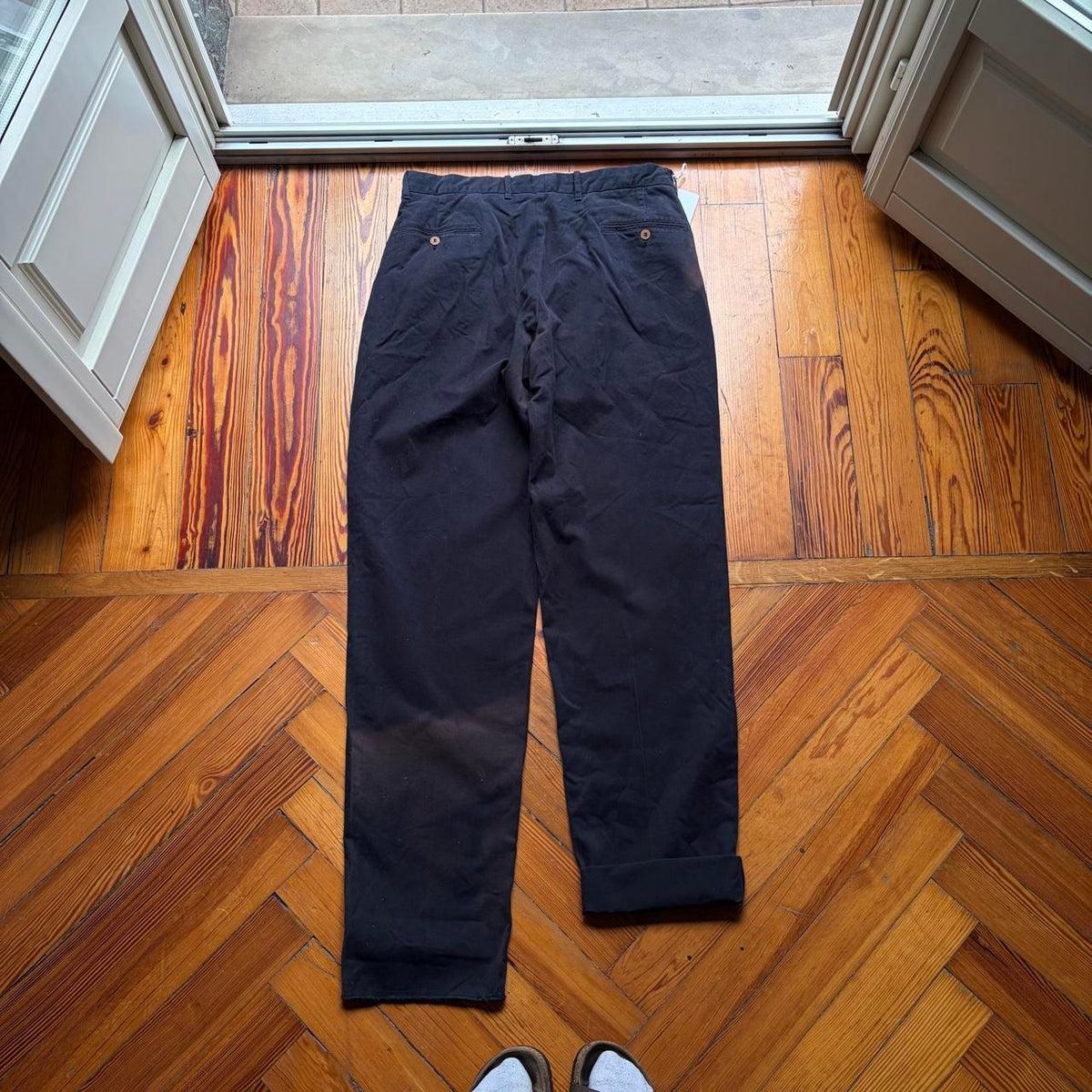 1980s CP Company Trousers Black BNWT FLAWED 34W 36L
