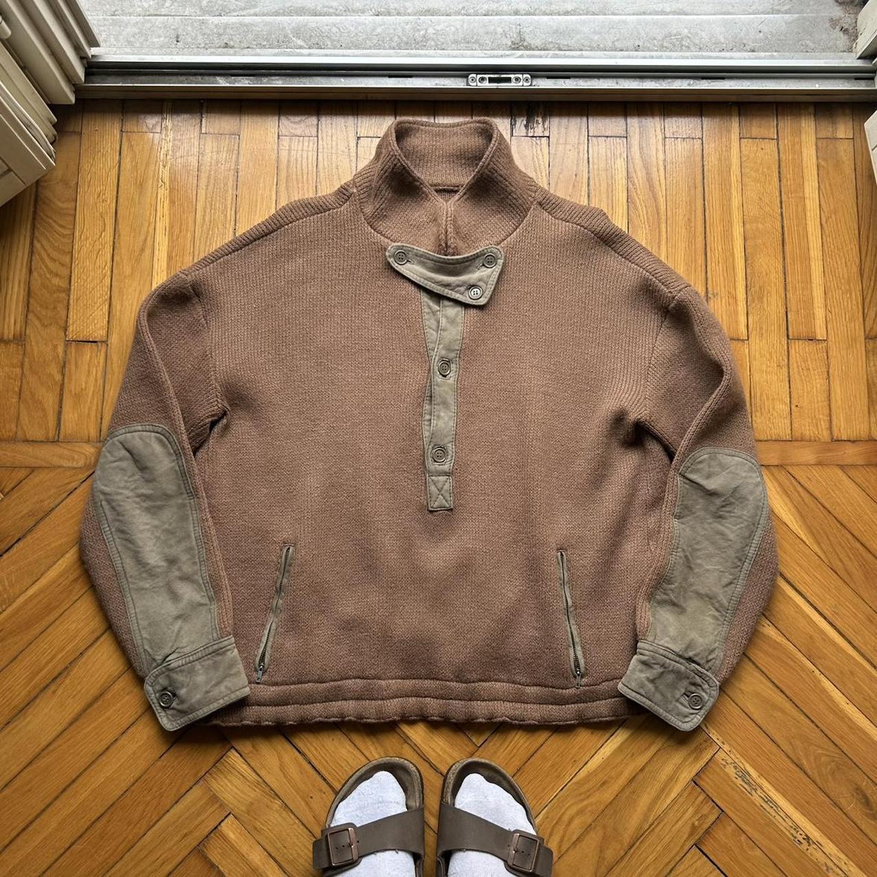 1980s Giorgio Armani Knitted Jumper Brown M