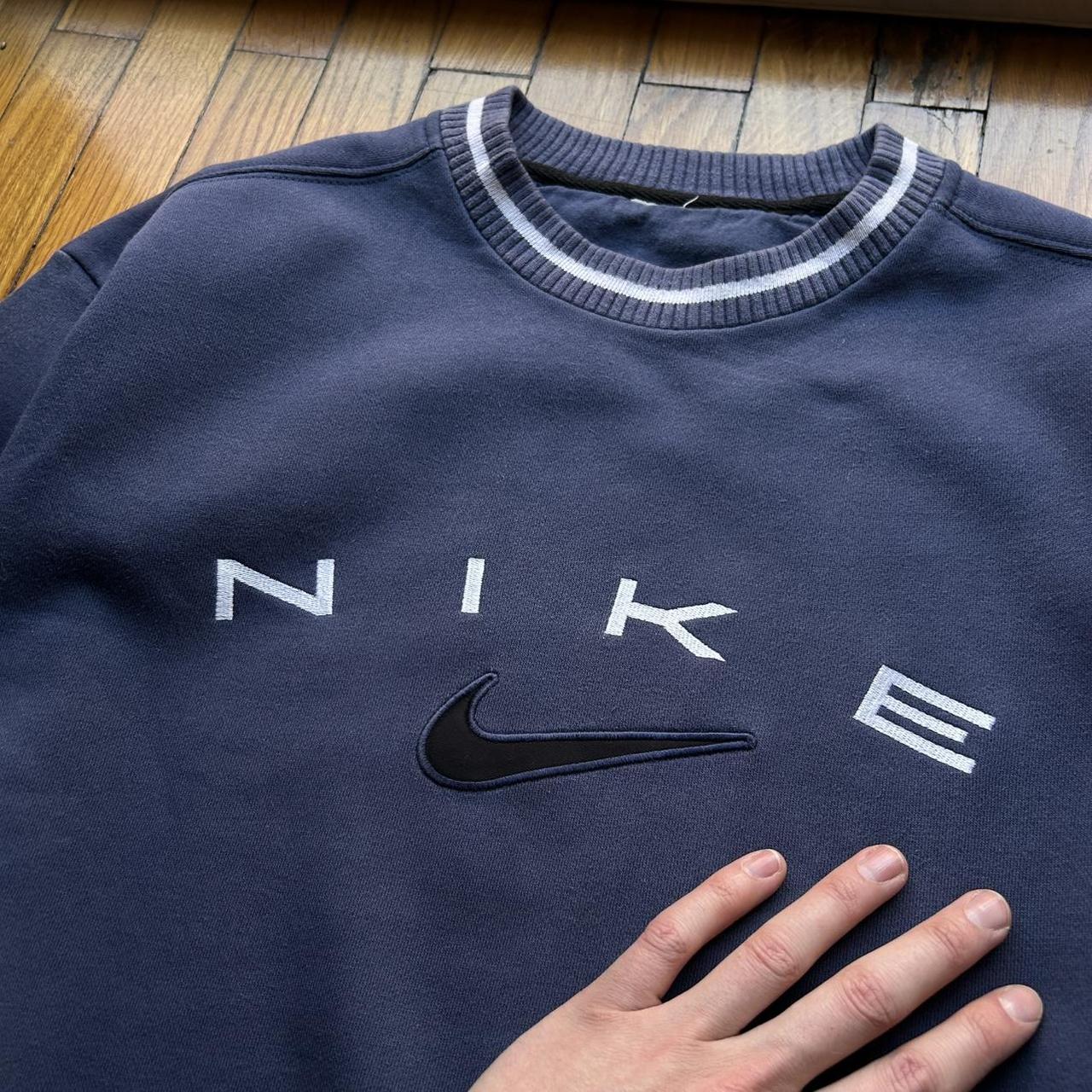 1990s Nike Sweatshirt Navy S