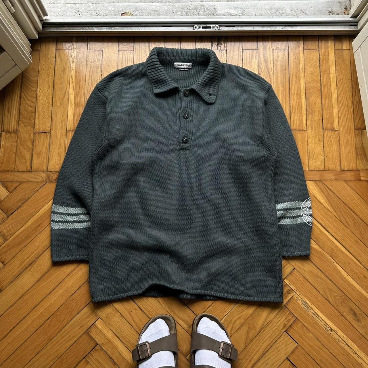 A/W 1996 Stone Island Knitted Jumper Green L