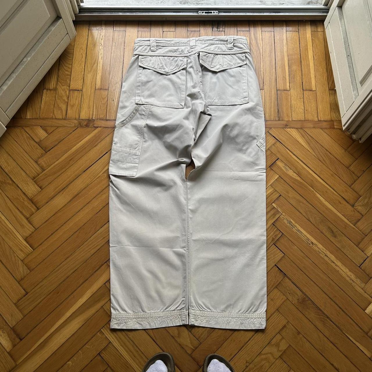 2000s Napapijri Cargo Trousers Beige 36W 34L