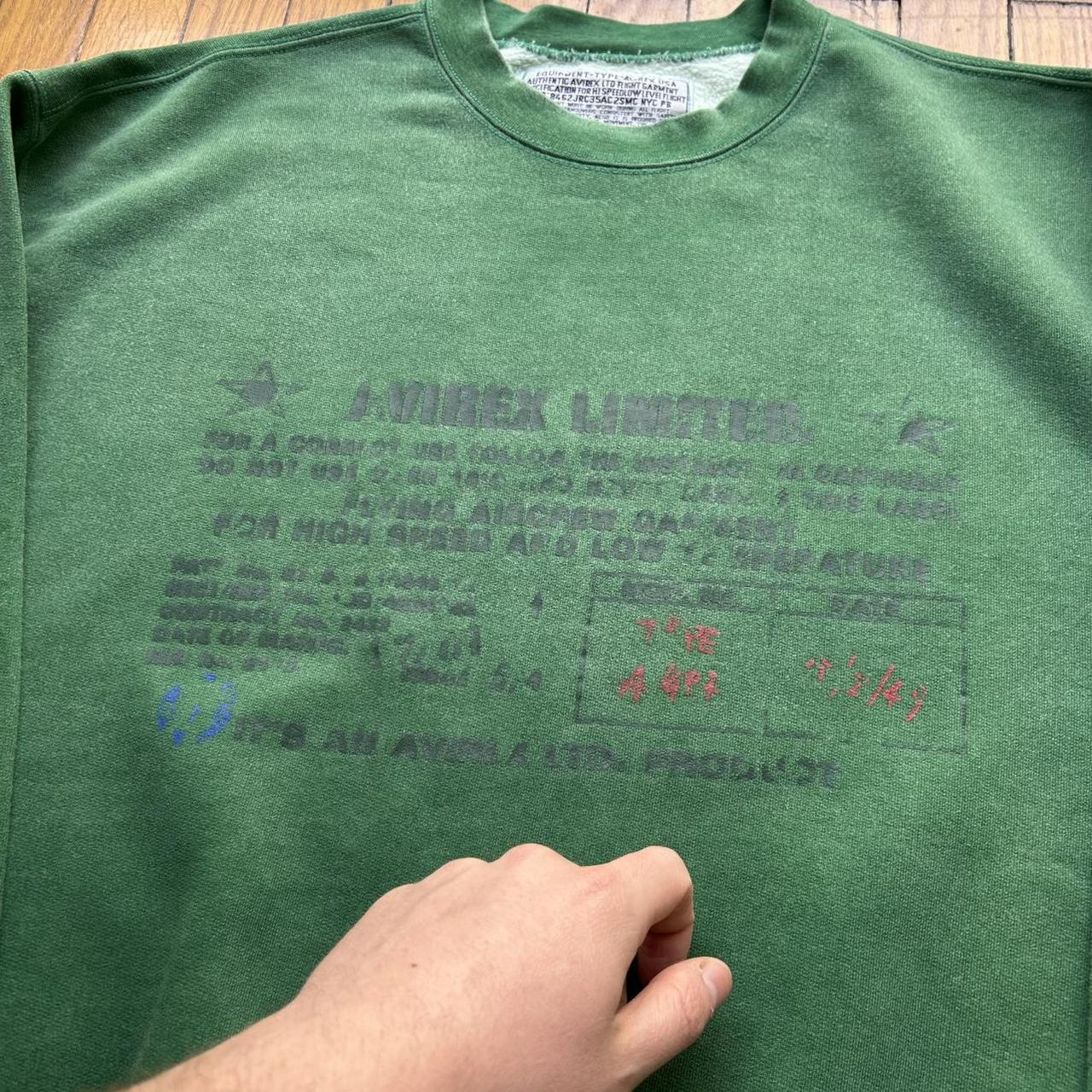 1990s Avirex Sweatshirt Green XL