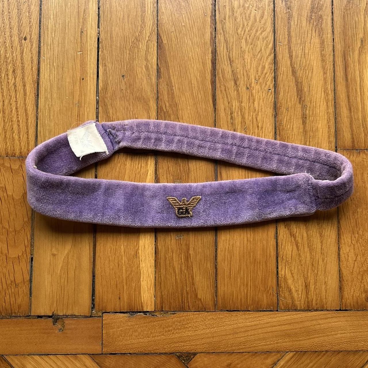 1980s Giorgio Armani Headband Purple OS