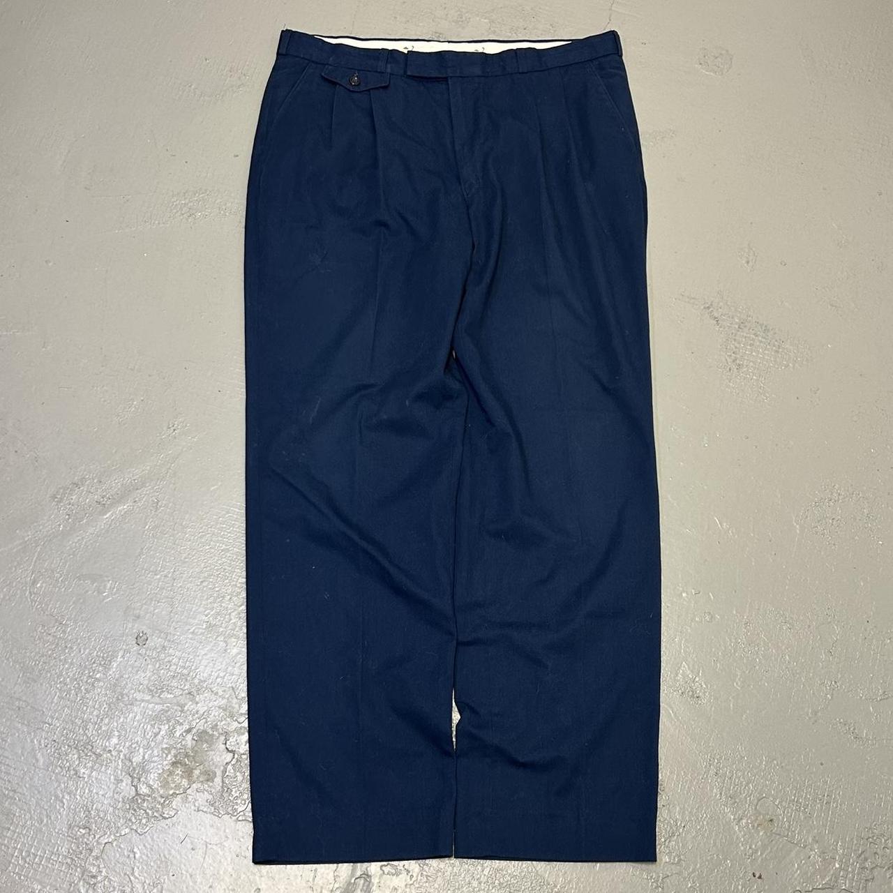 1990s Pringle Trousers Navy 36W 32L