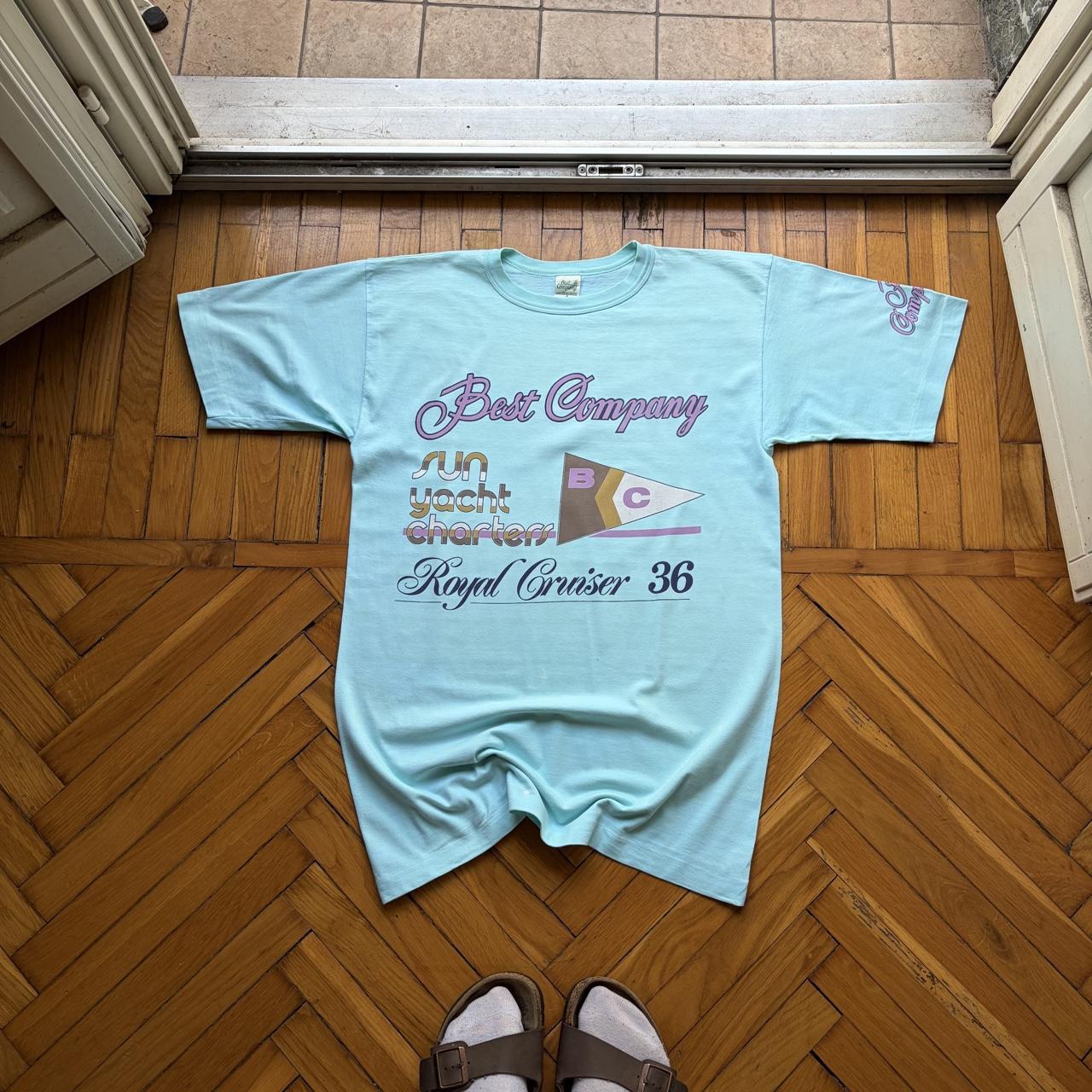 1980s Best Company T Shirt Blue S