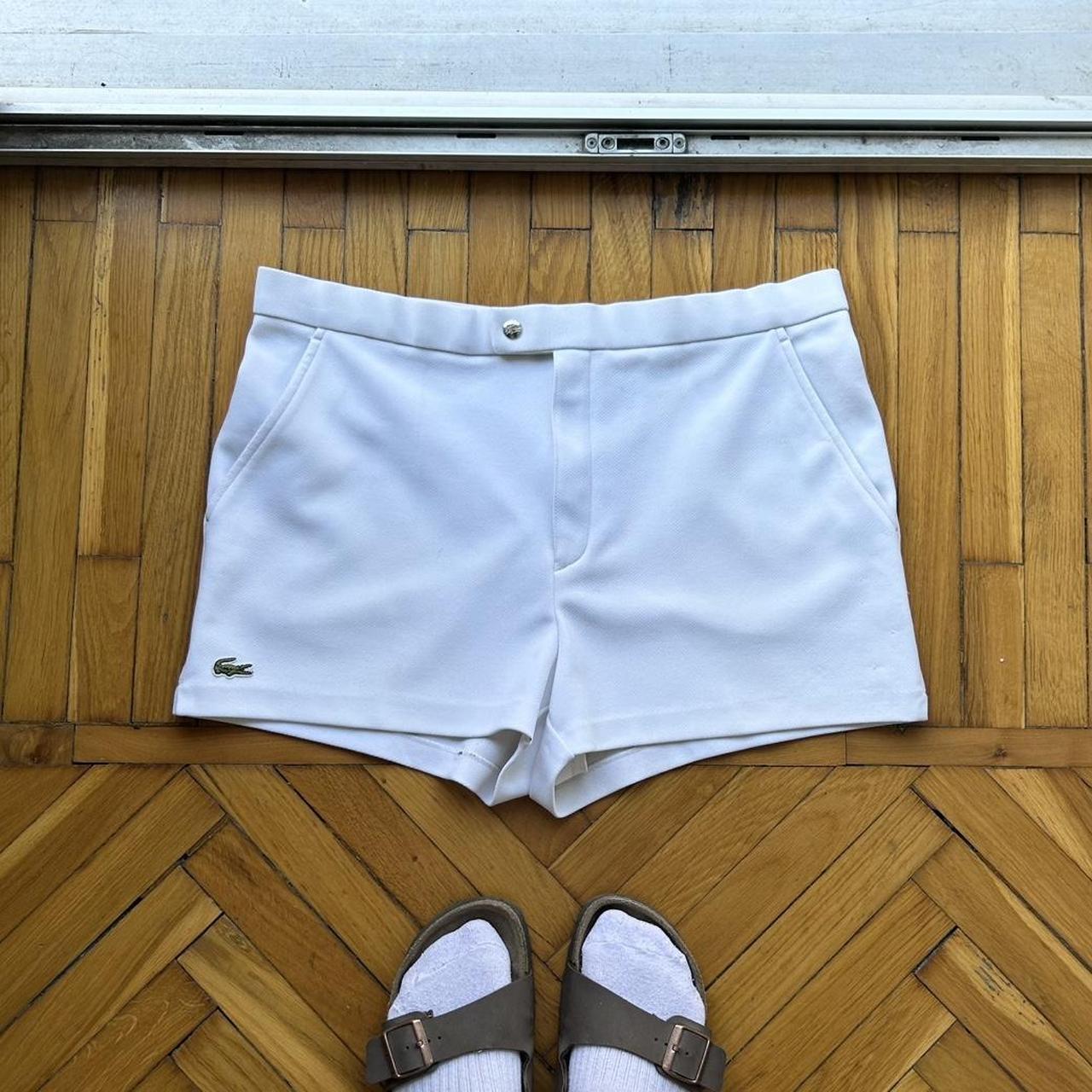 1990s Lacoste Chemise Shorts White 38W