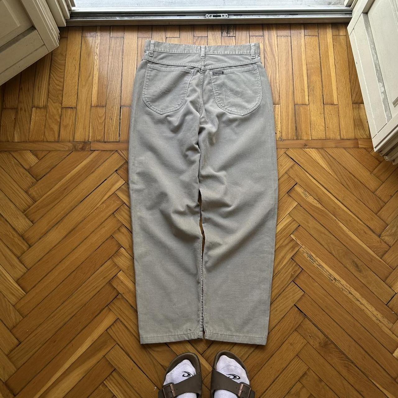 1980s Best Company Corduroy Trousers Grey 32W 30L